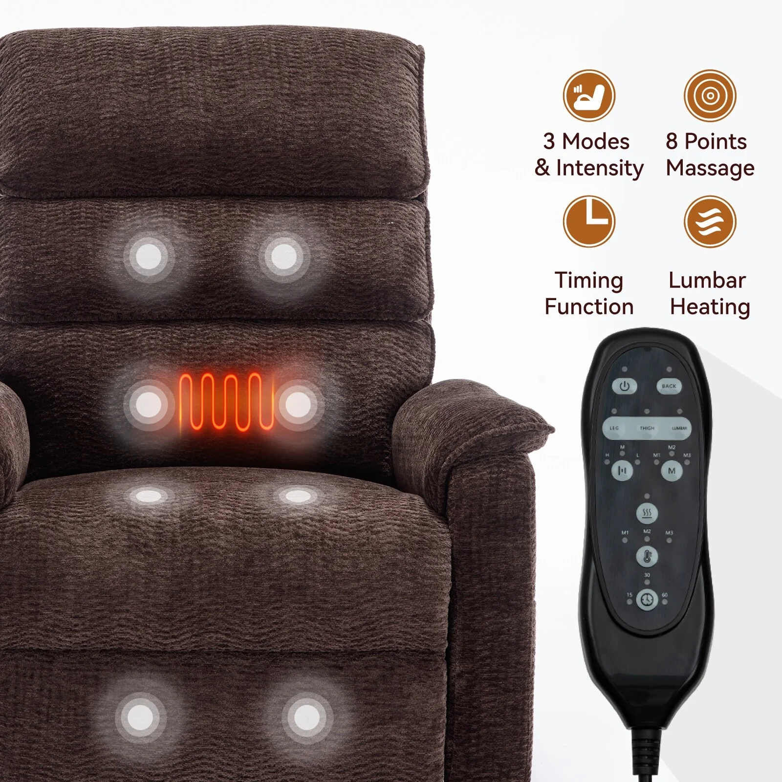 Power Lift Recliner Chair with Power-Remote