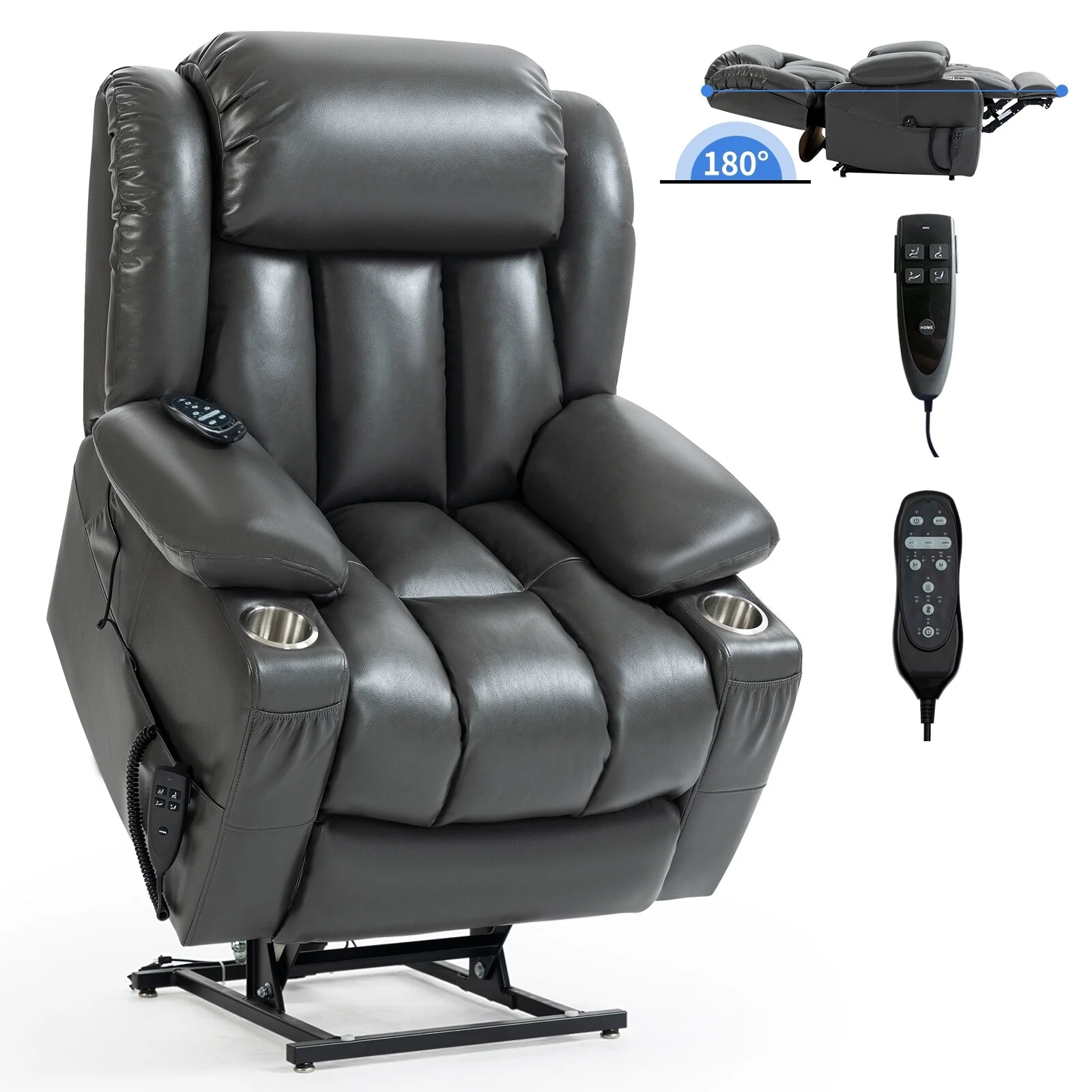 Leatheraire Power Lift Recliner Chair