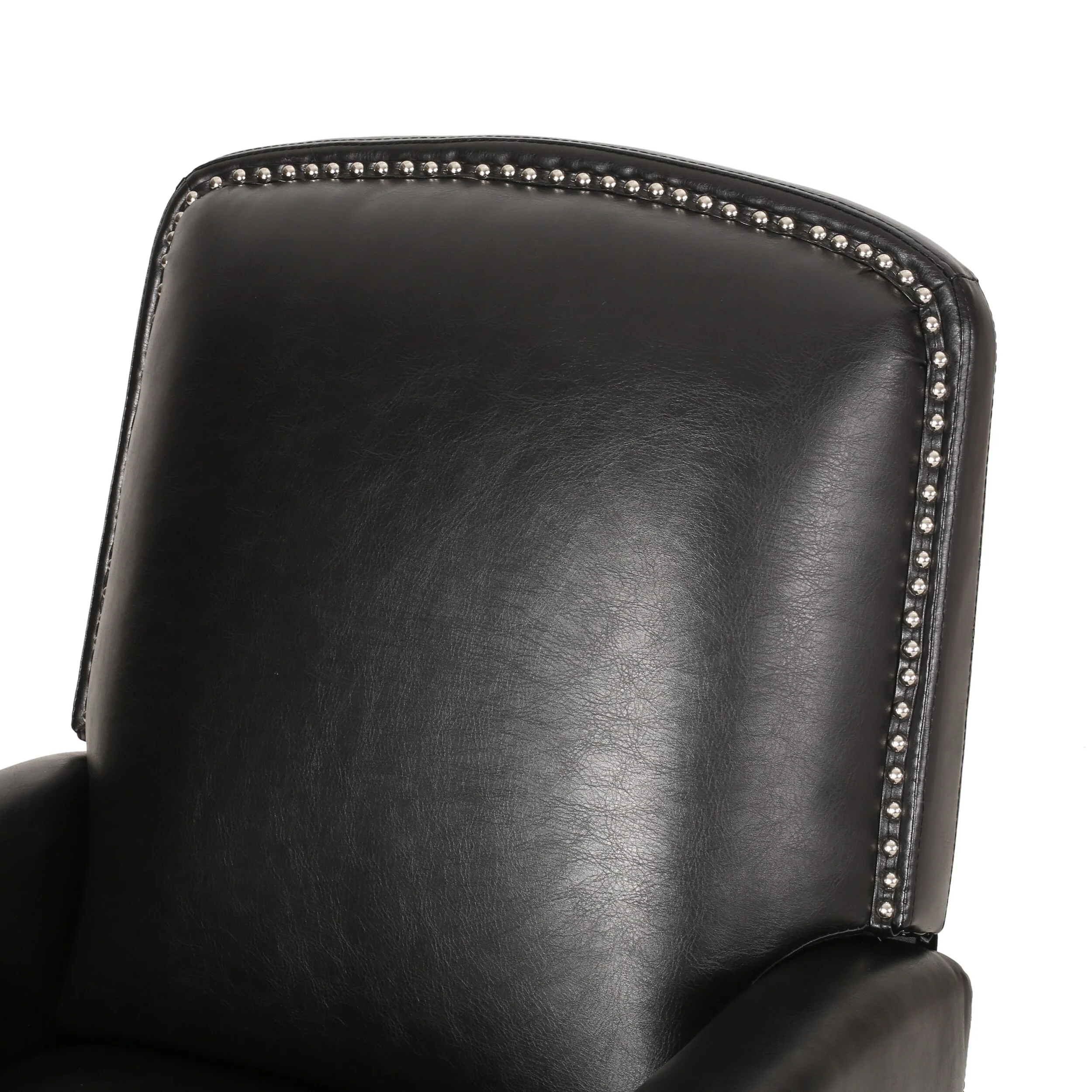 Cavanaugh Upholstered Pushback Recliner with Nailhead Trim by Christopher Knight Home
