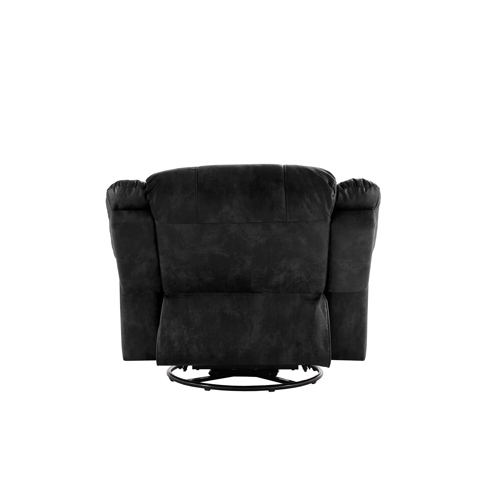 Monroe Polished Microfiber Nailhead Swivel Glider Recliner by iNSPIRE Q Classic