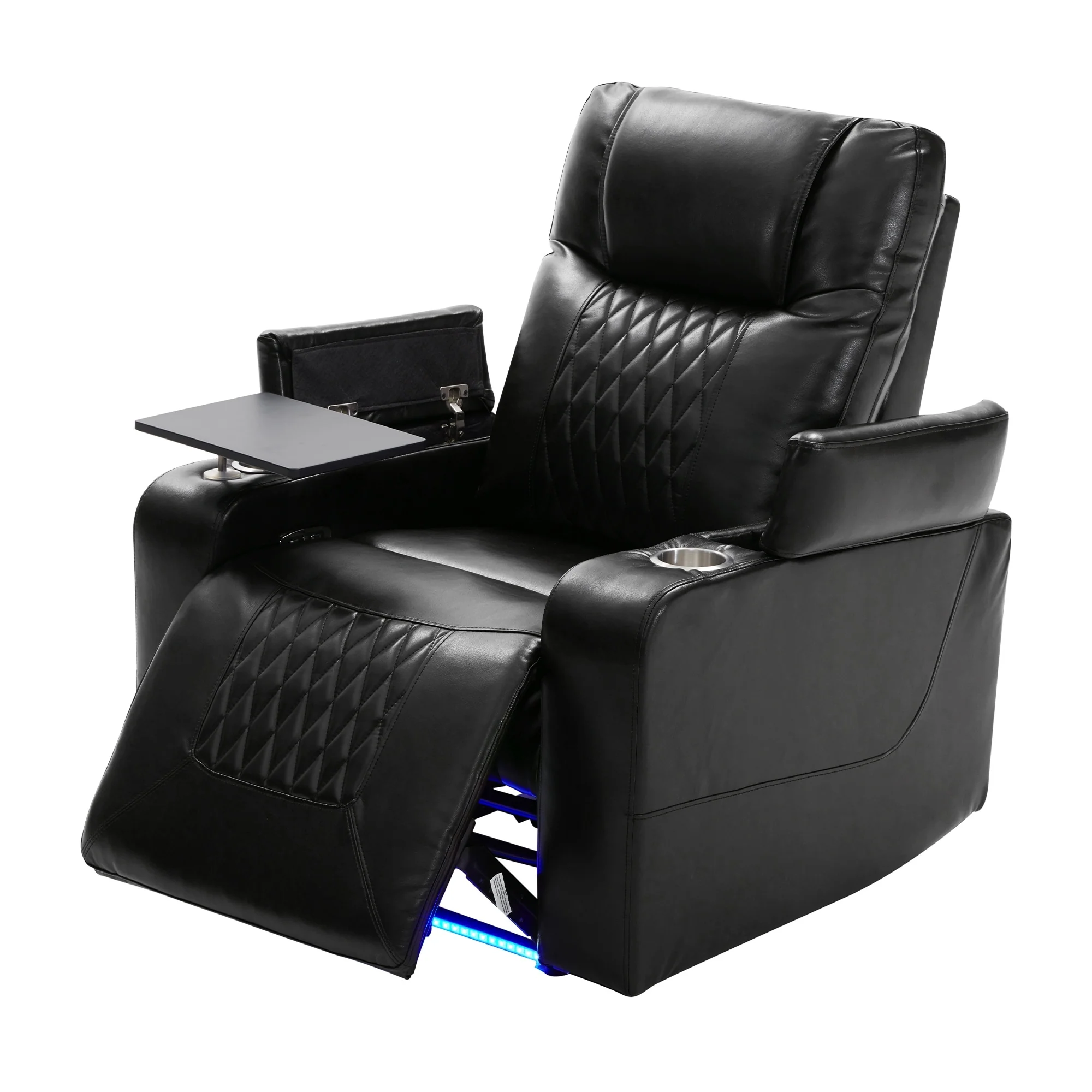 Nestfair Power Motion Recliner with 2 Cup Holders and 360�� Swivel Tray Table