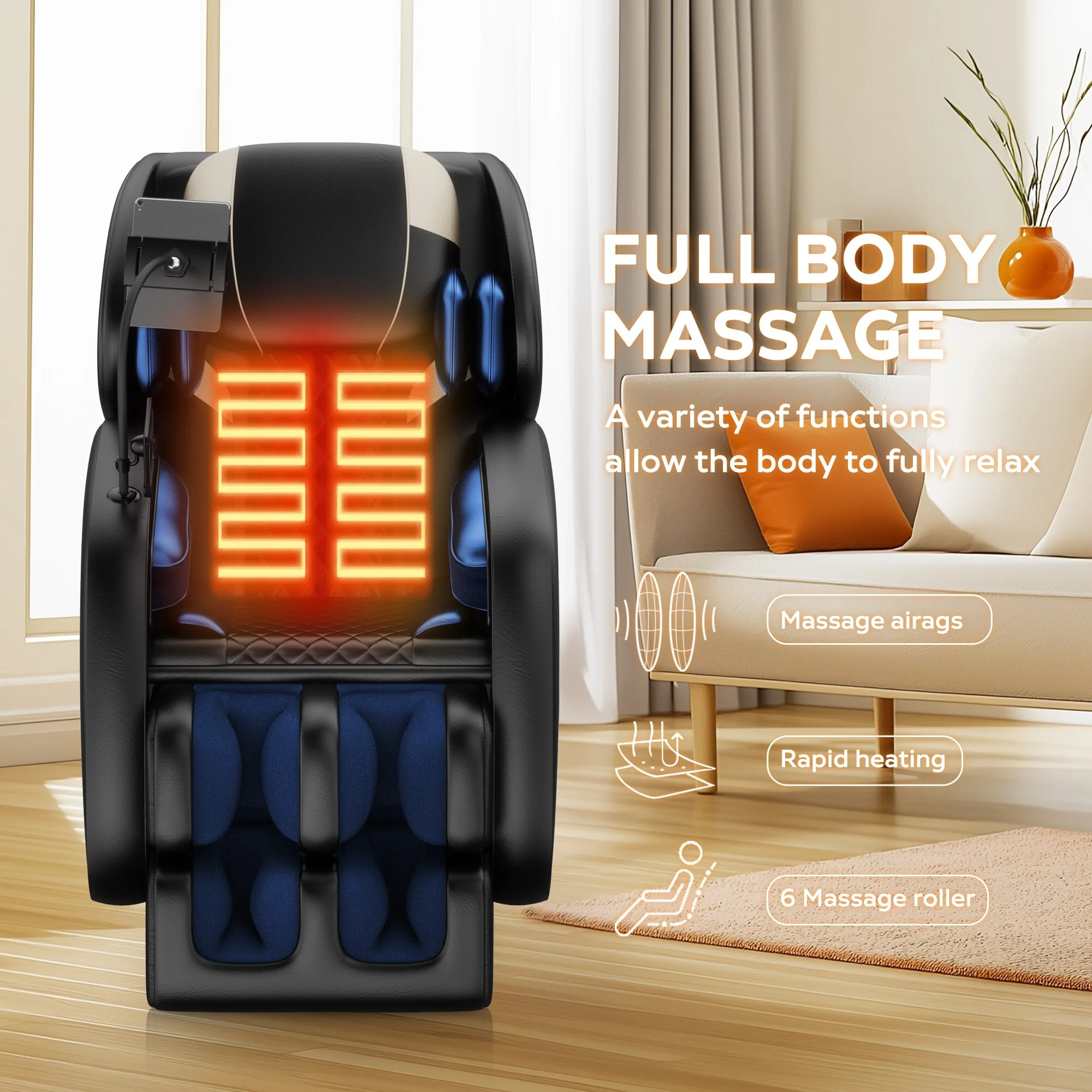Massage Chair Recliner with Zero Gravity