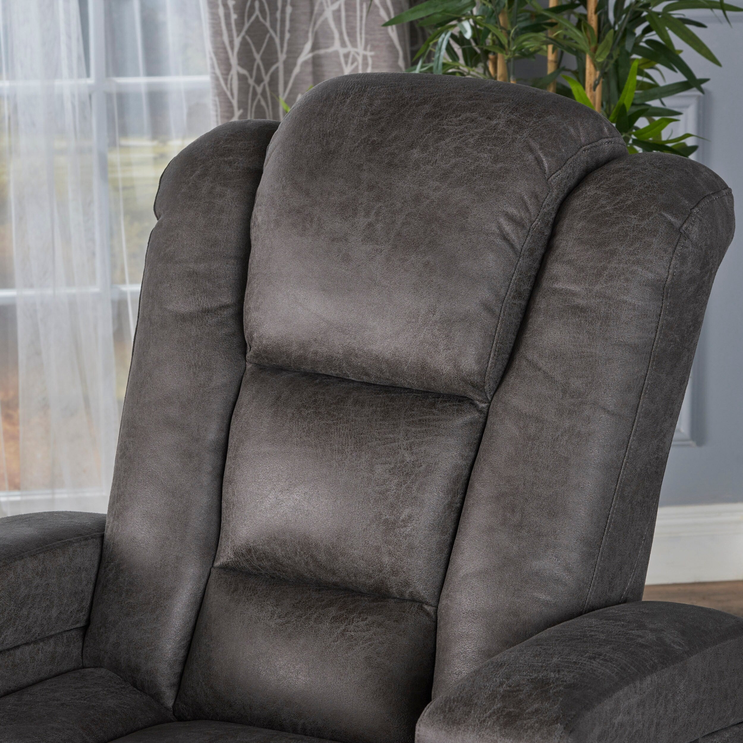Emersyn Microfiber Power Recliner by Christopher Knight Home