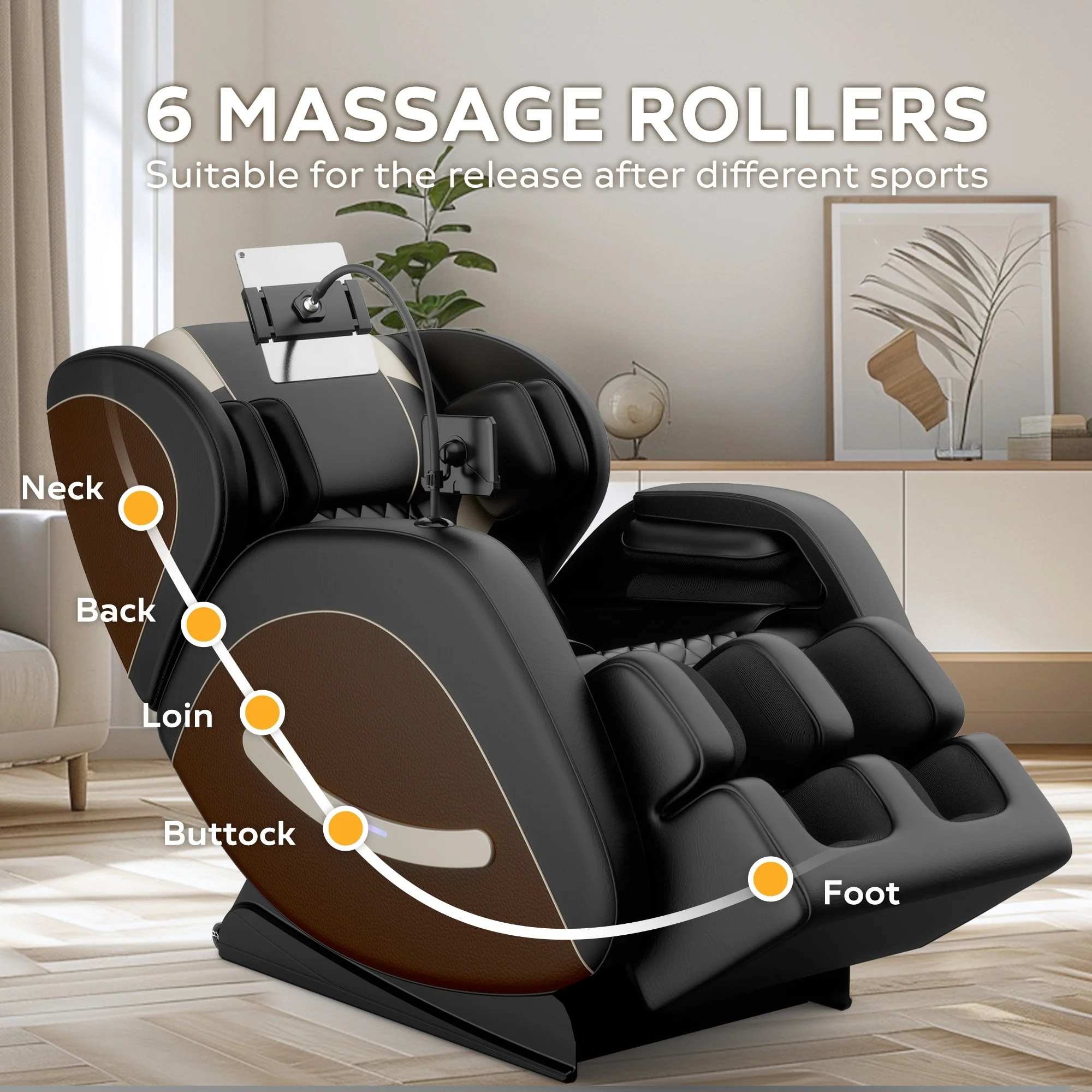 Zero Gravity Massage Recliner with Full Body Air Massage & Bluetooth