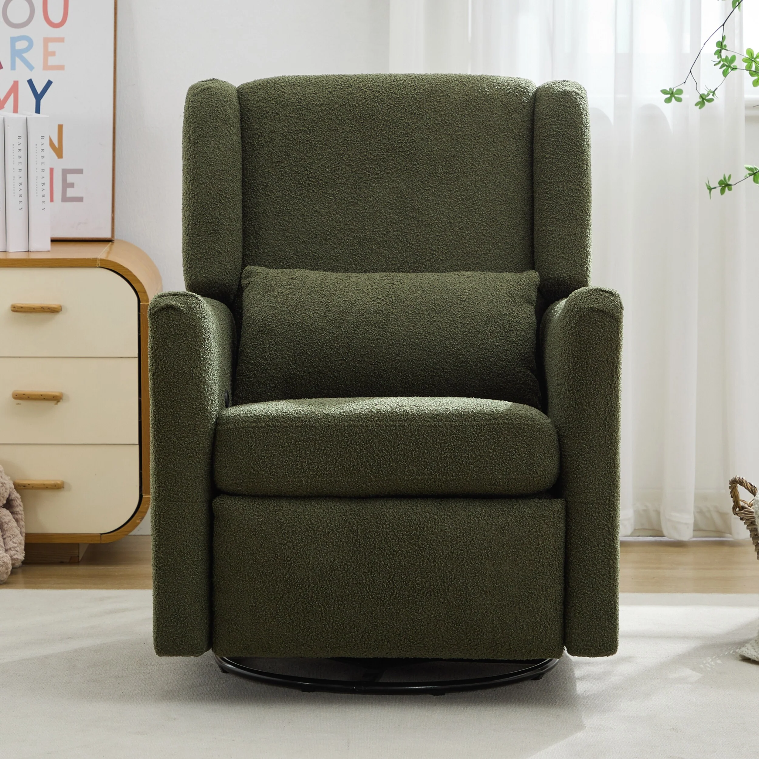 29.5'' Wide Wingback Swivel Rocker Recliner Chair
