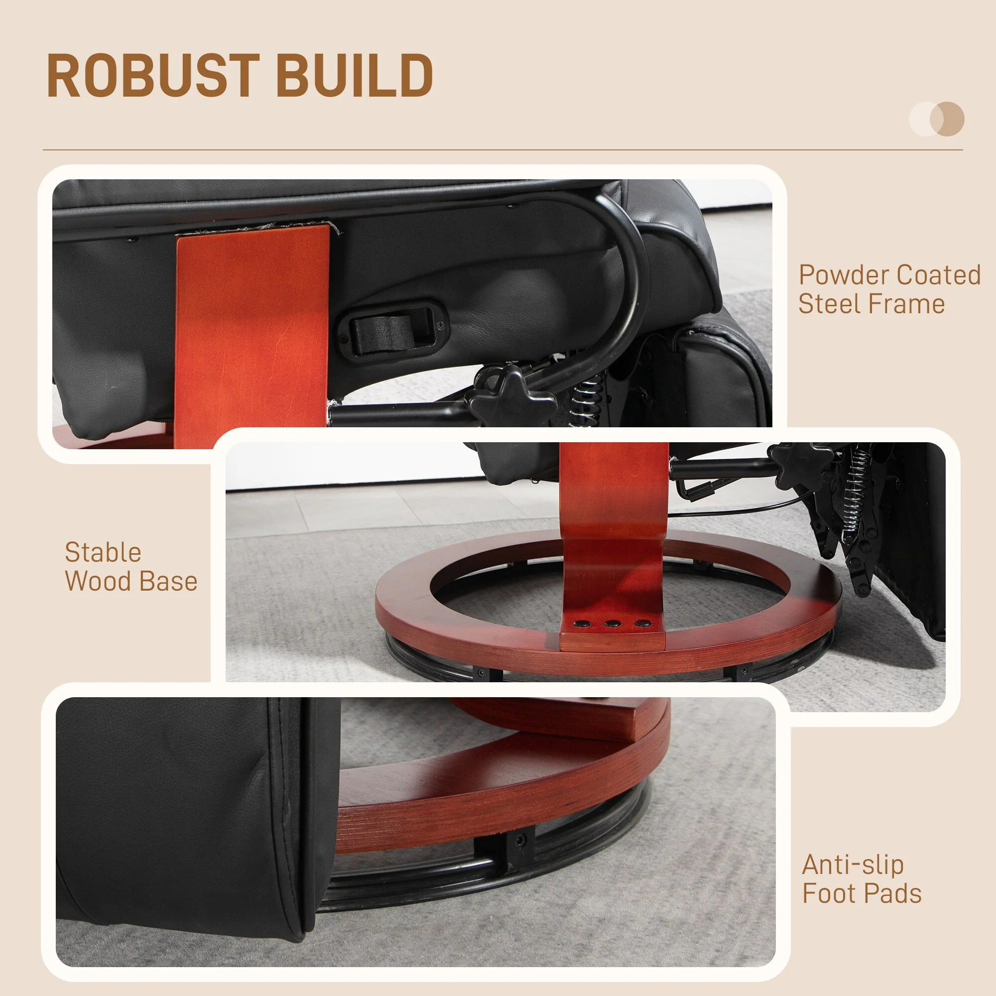 Manual Swivel Recliner Chair