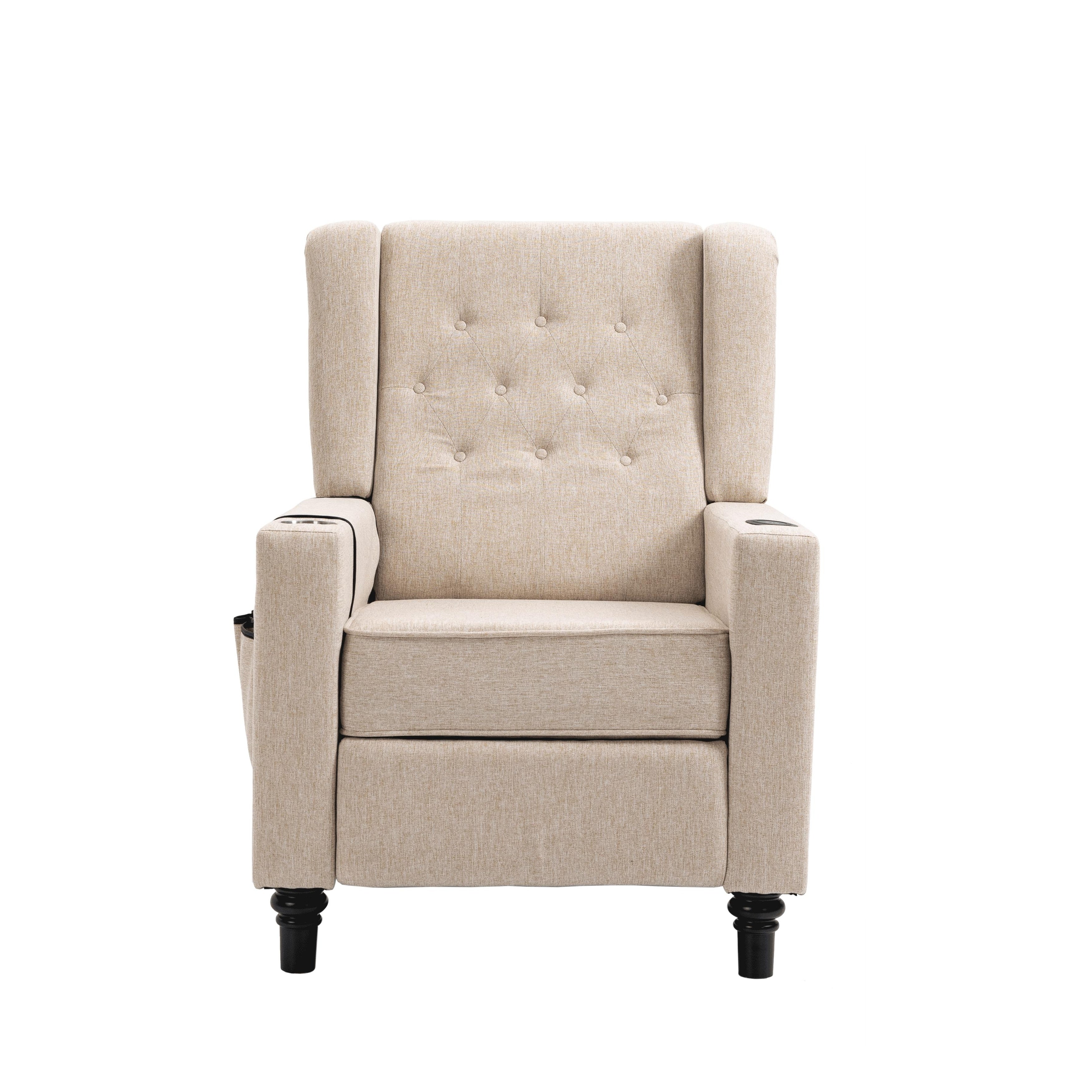 Recliner Chair with Button Tufted Back