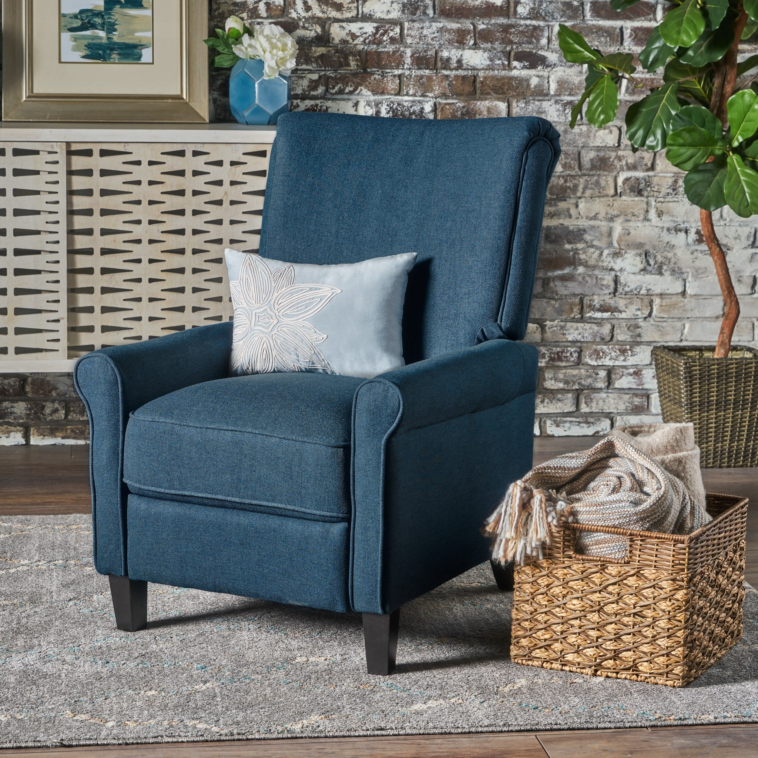 Charell Traditional Fabric Recliner by Christopher Knight Home