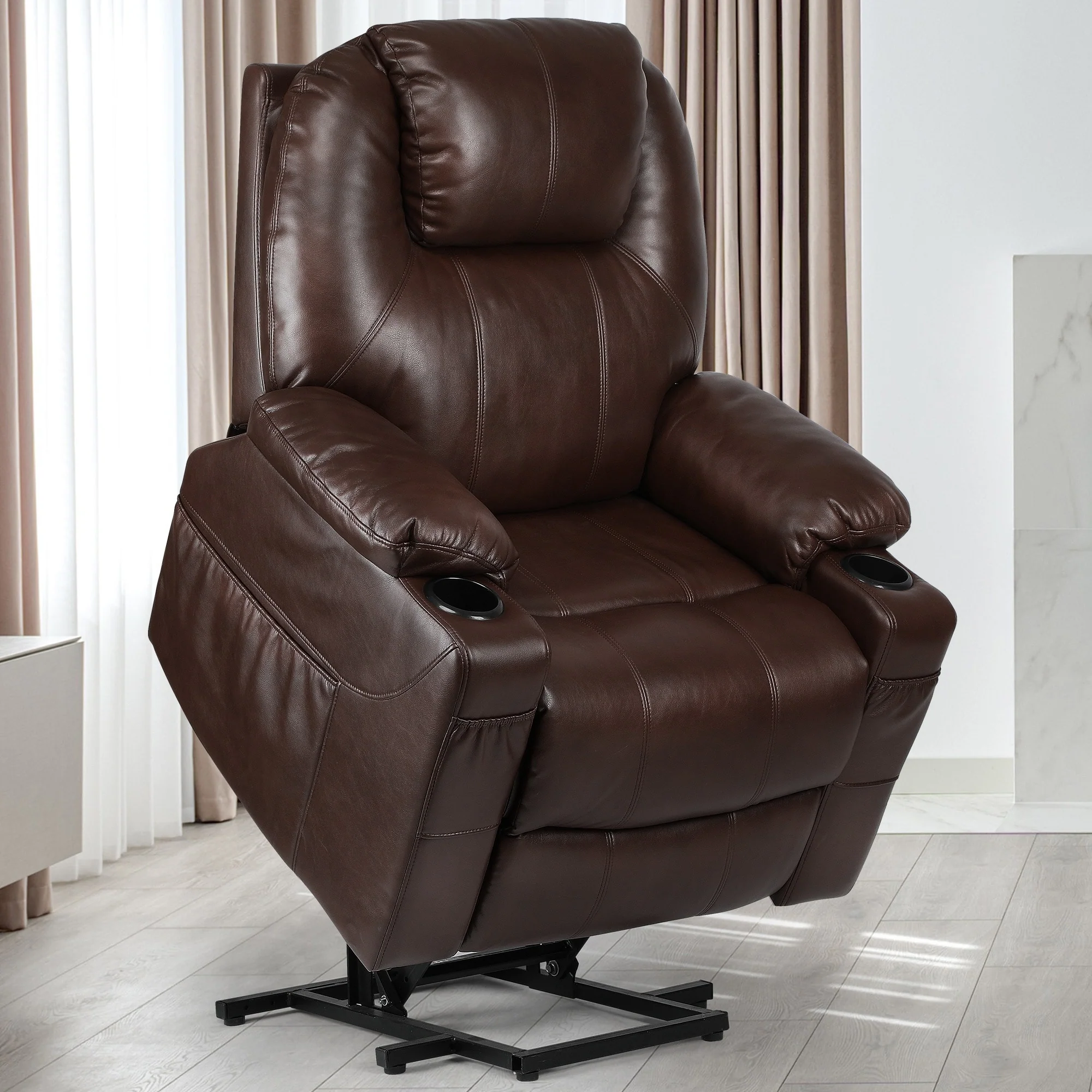 Modern Electric Lift Power Recliner Chair Heated Massage Sofa Lounge