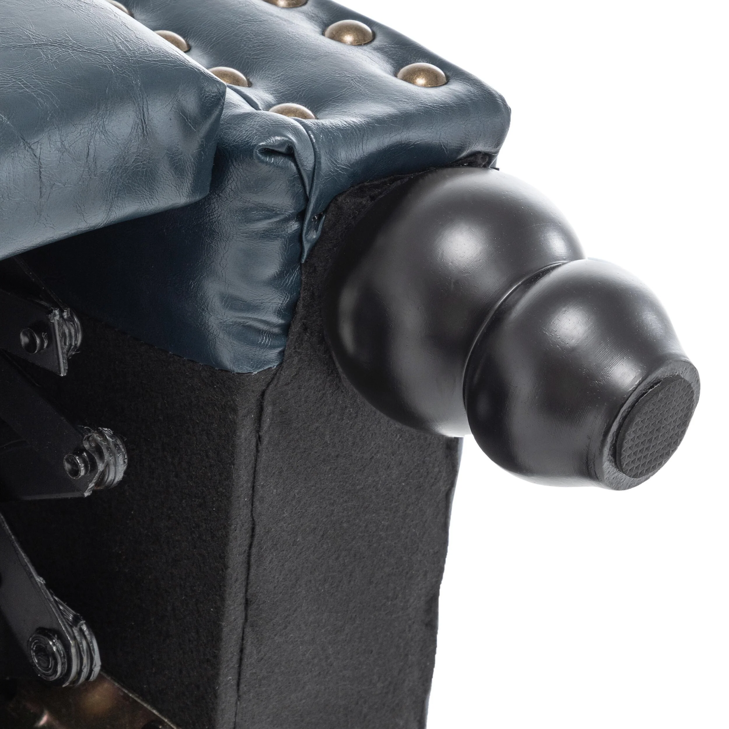 Alisa 35'' W Vegan Leather/ Linen Glider Push Back Recliner Chair