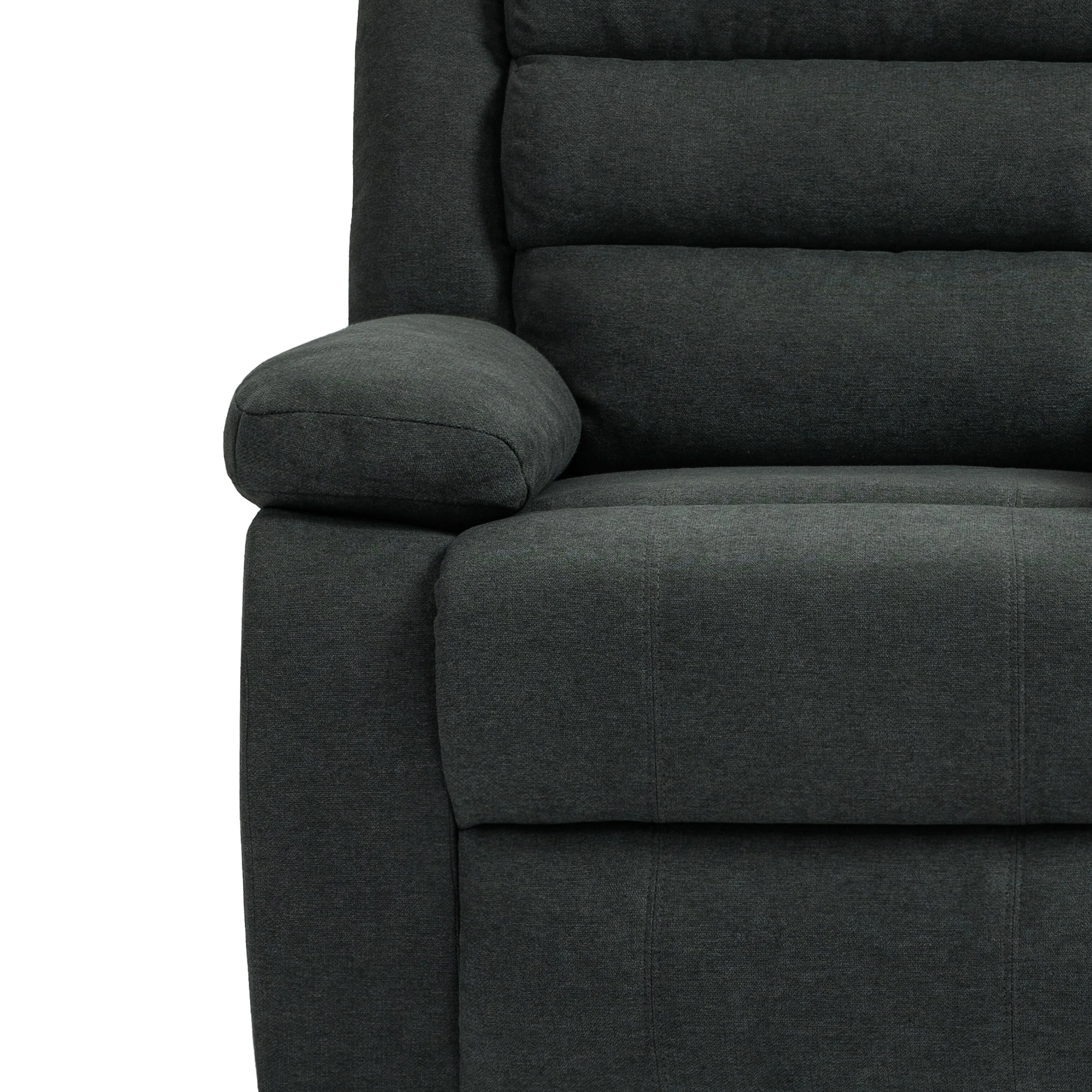 Modern Upholstered Recliner Chair with Adjustable Backrest