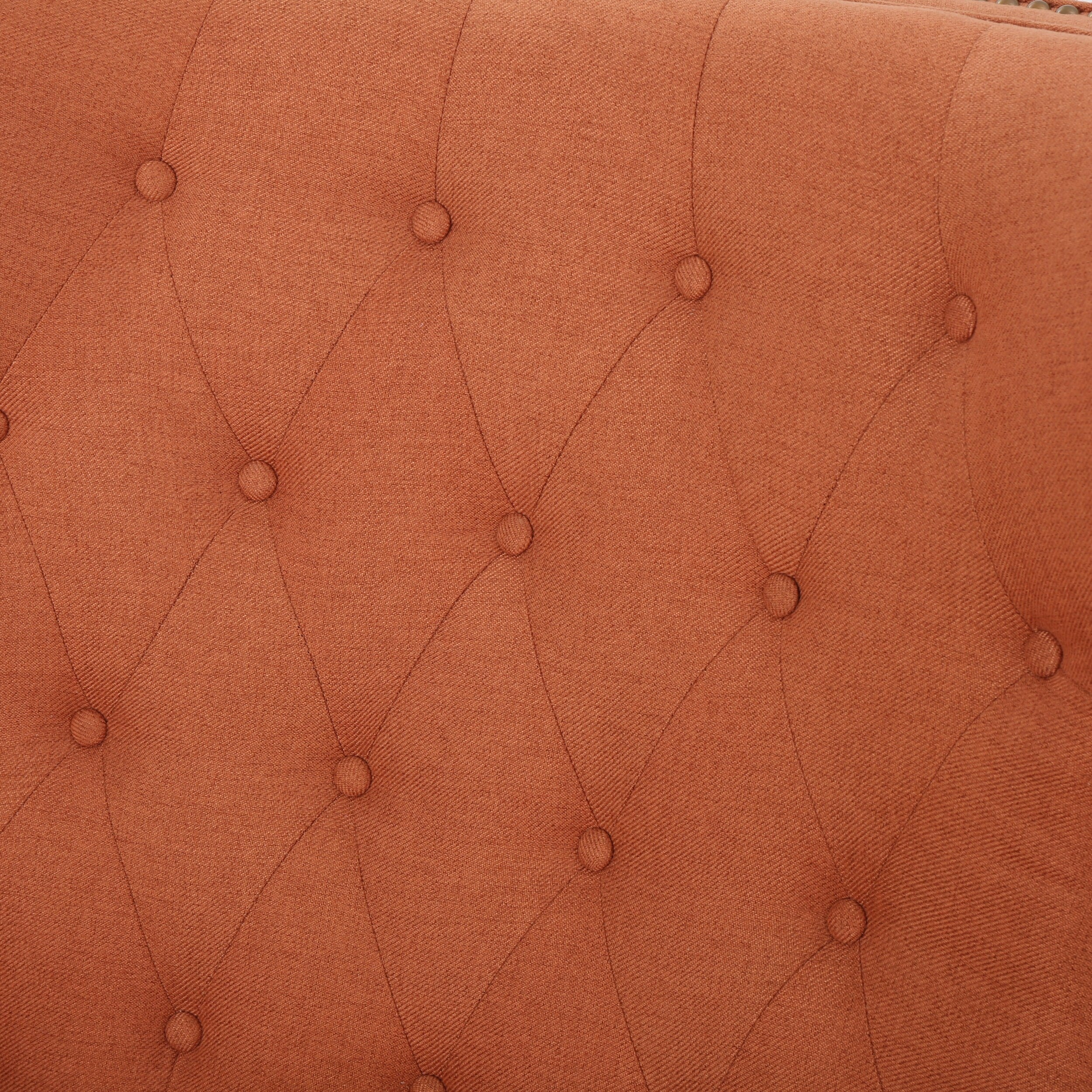 Diamond?Stitch Tufted Recliner Chair with Nailhead Trim
