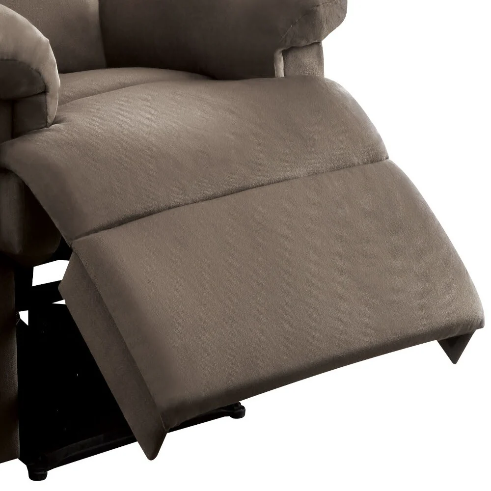 Light Brown Woven Fabric Motion Recliner