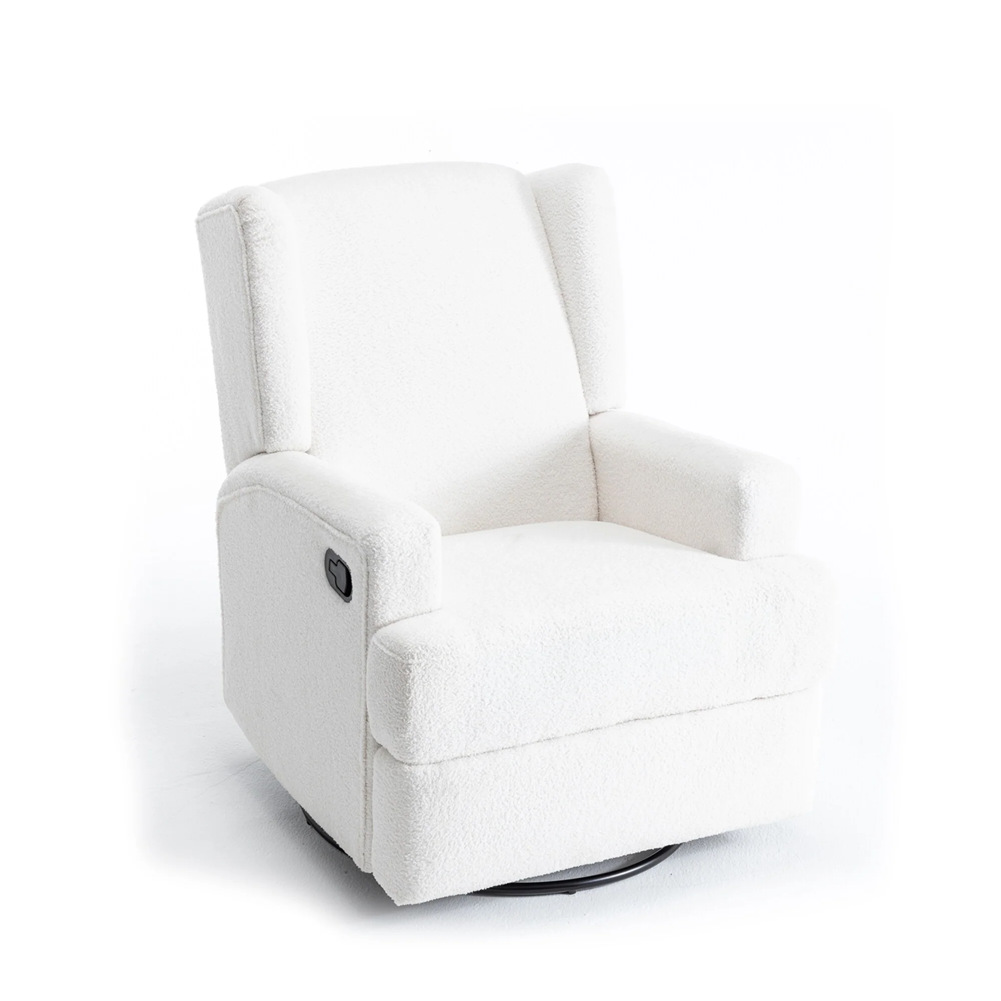 31'' W Wingback Manual Glider Swivel Rocker Recliner Nursery Chair