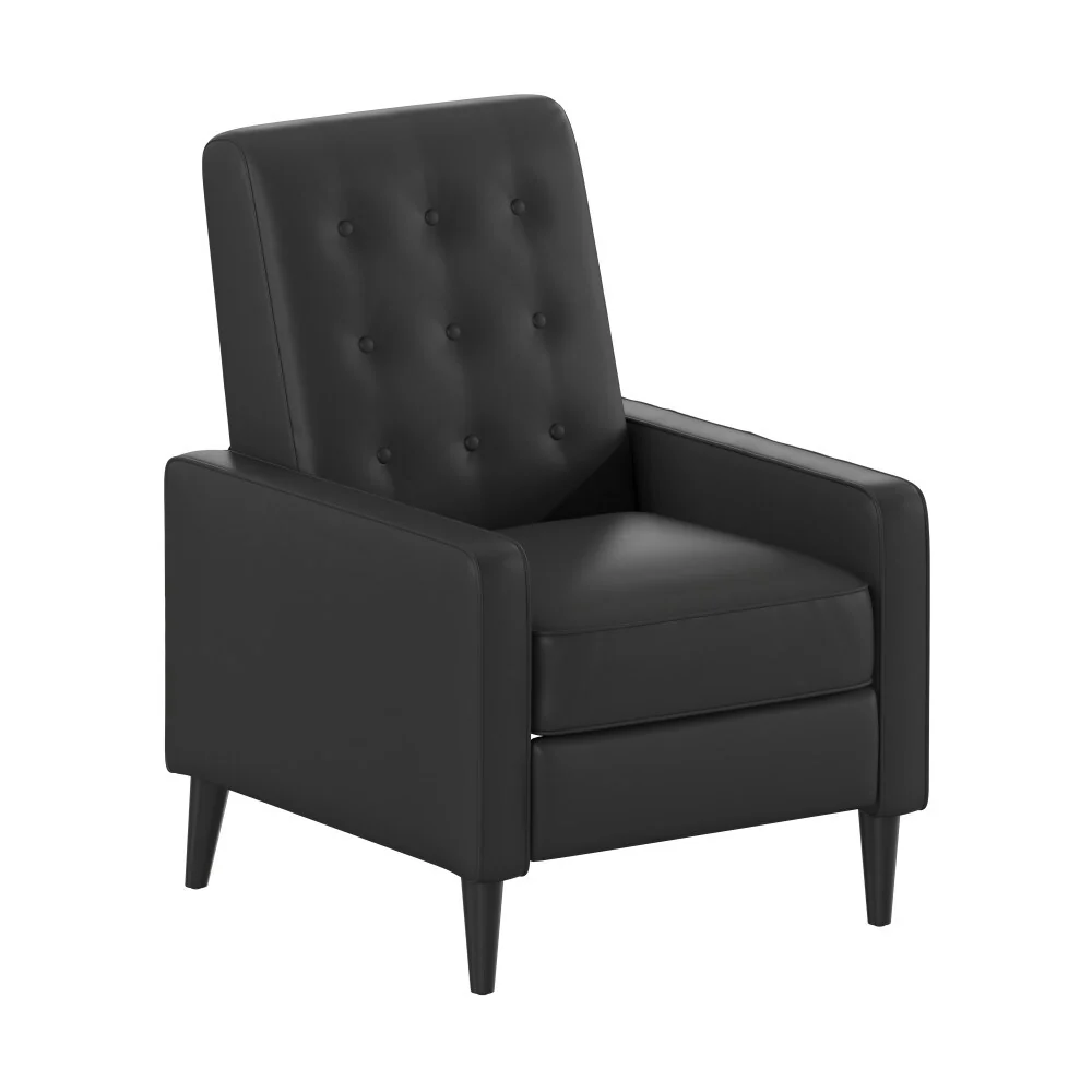 Pushback Recliner with Button Tufted Back