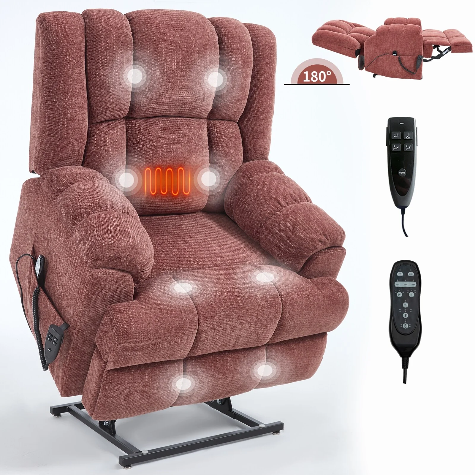 Electric Power Lift Recliners with Power-Remote
