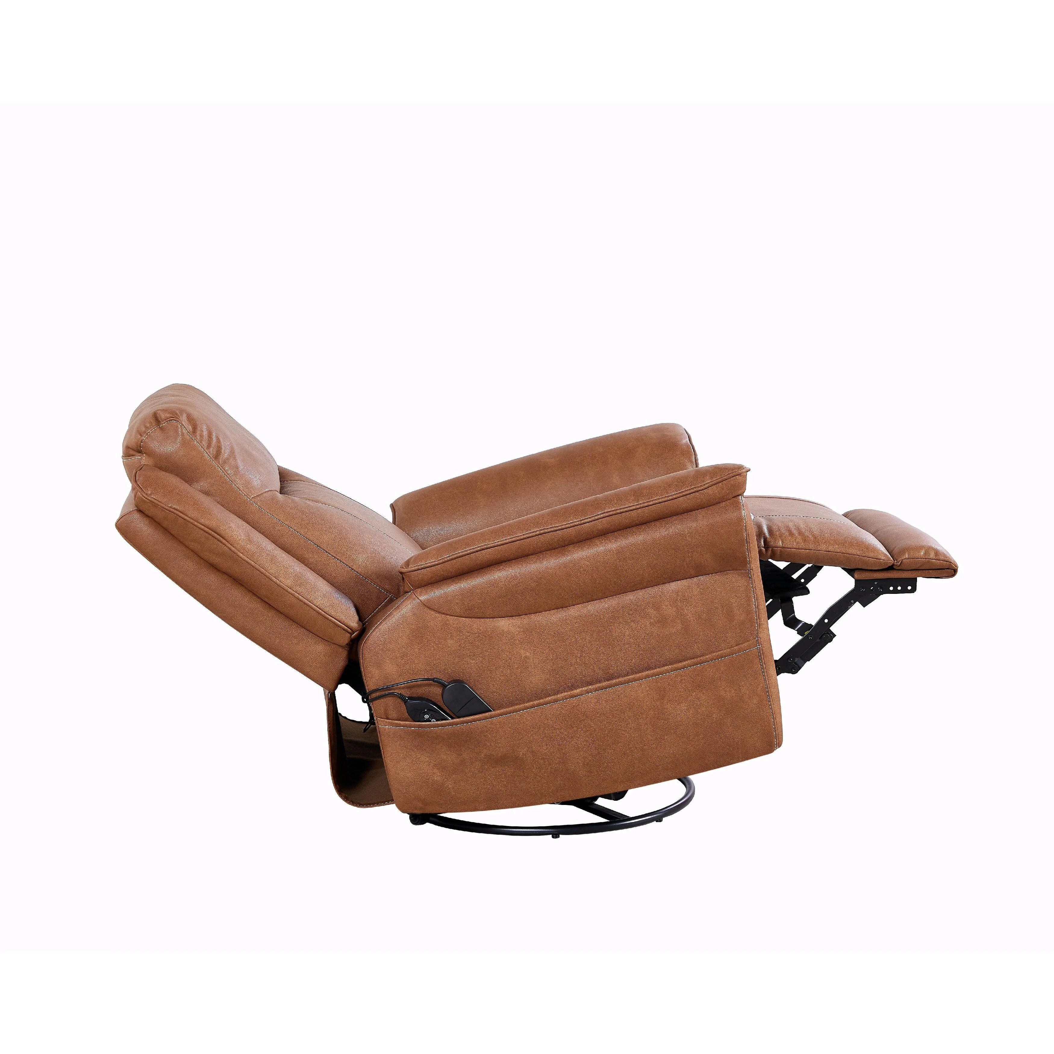 Rocking and 240 Degree Swivel Single Sofa Seat Recliner Chair, Infinite Position