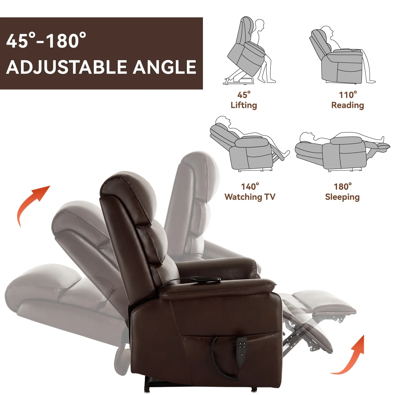 Power Lift Recliner Chair with Power-Remote