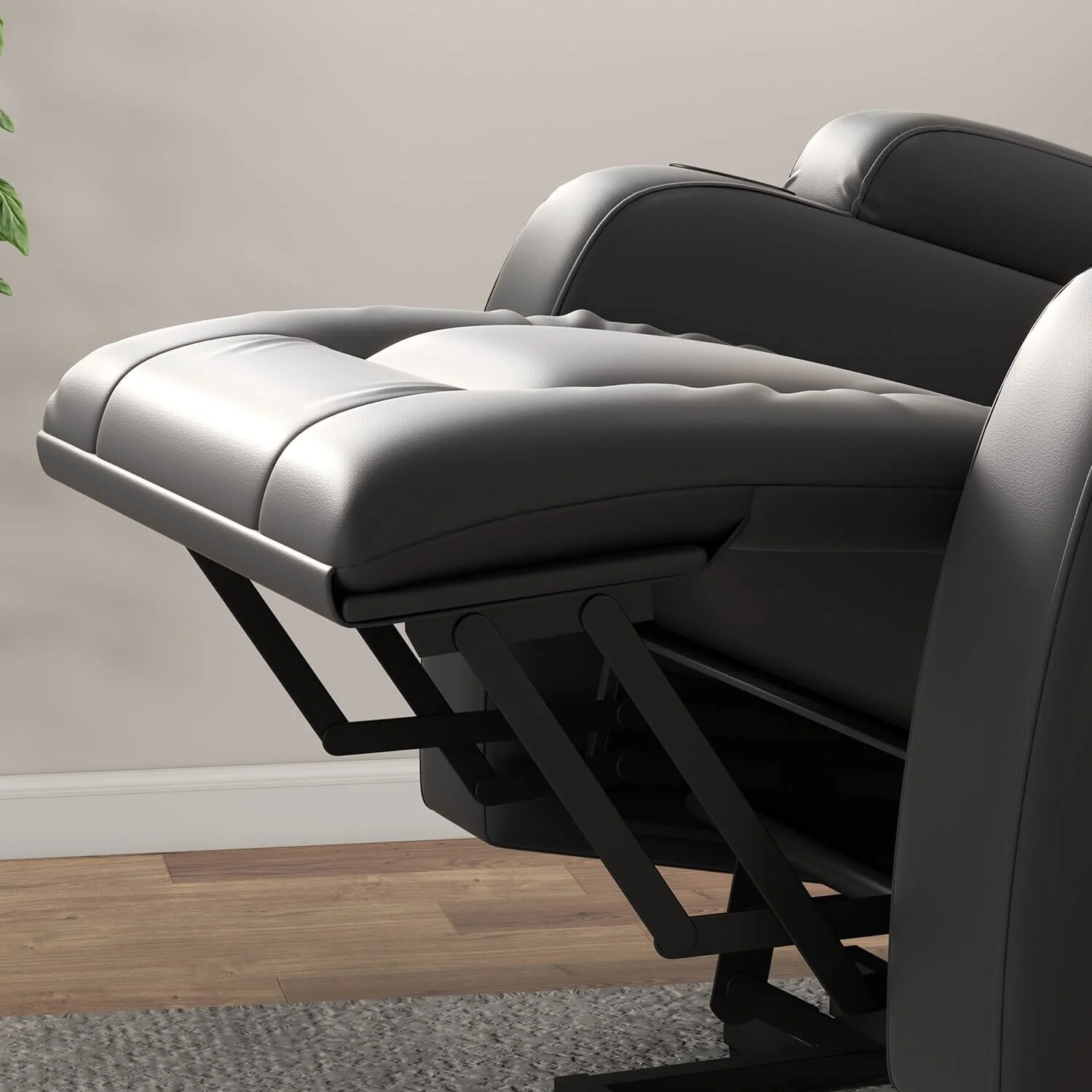 Furniwell PU Leather Power Lift Assist Recliner Chair with USB