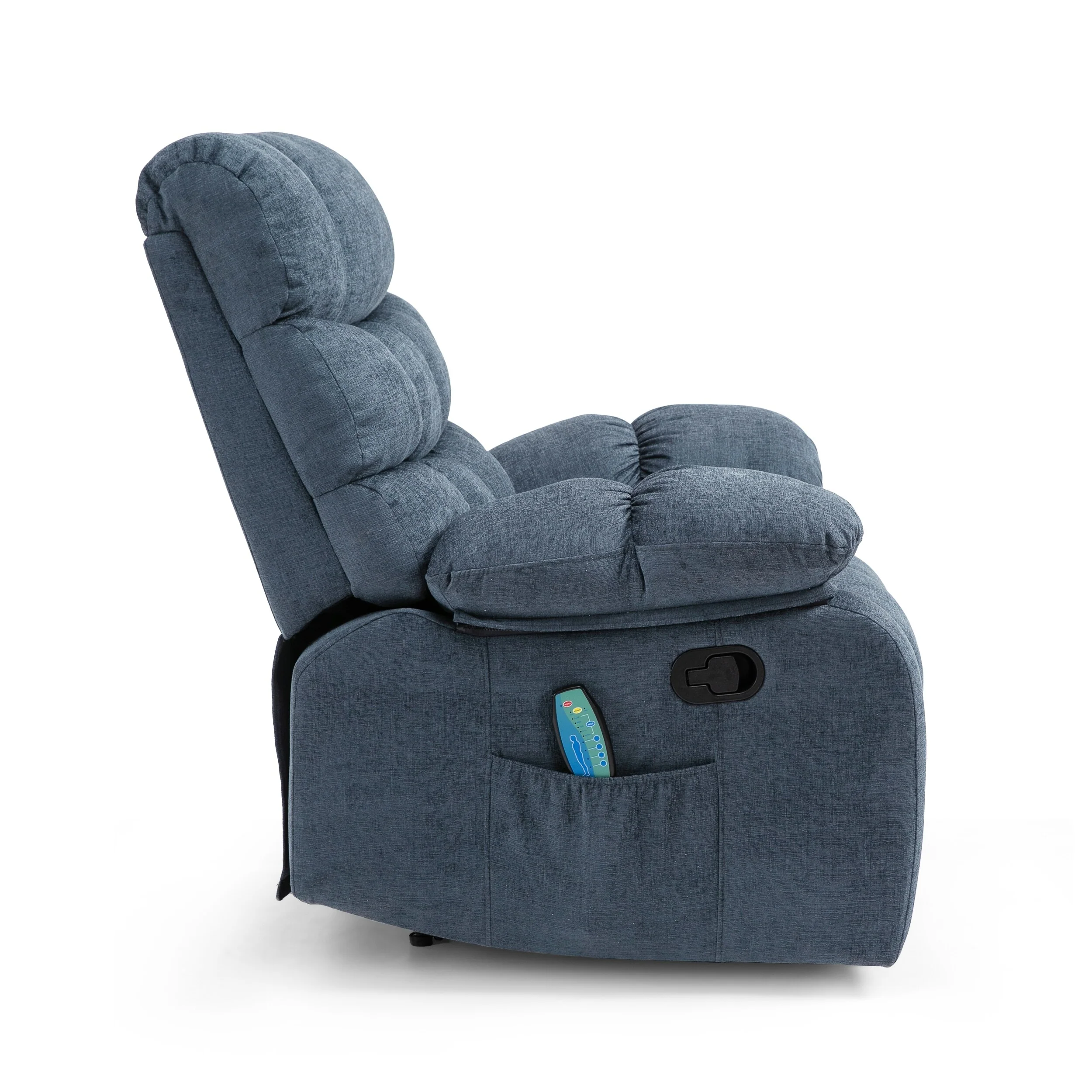 Modern Massage Recliner Chair with Pillow Tufting & Manual Recline