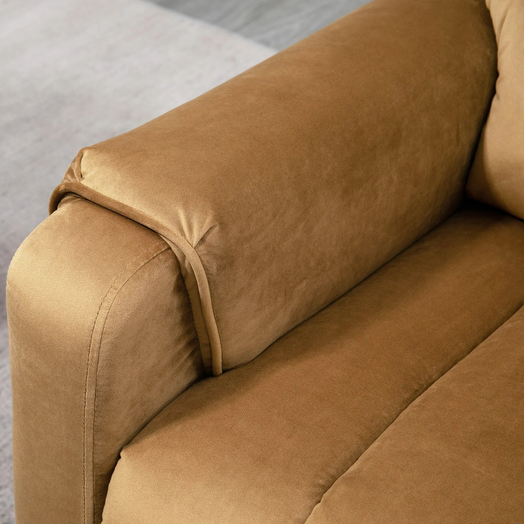 Brown Velvet Power Lift Recliner with Vibration Massage, Remote Control, Side Pockets, and Durable Steel Frame