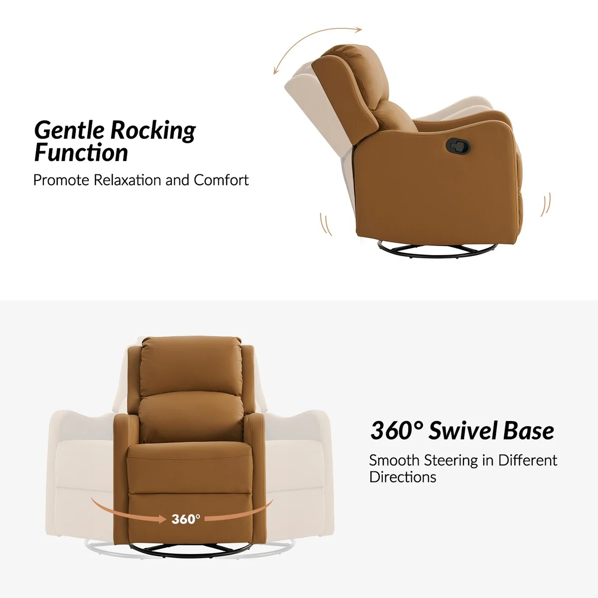 Pablo Traditional 360-Degree Swivel rocker Recliner by HULALA HOME