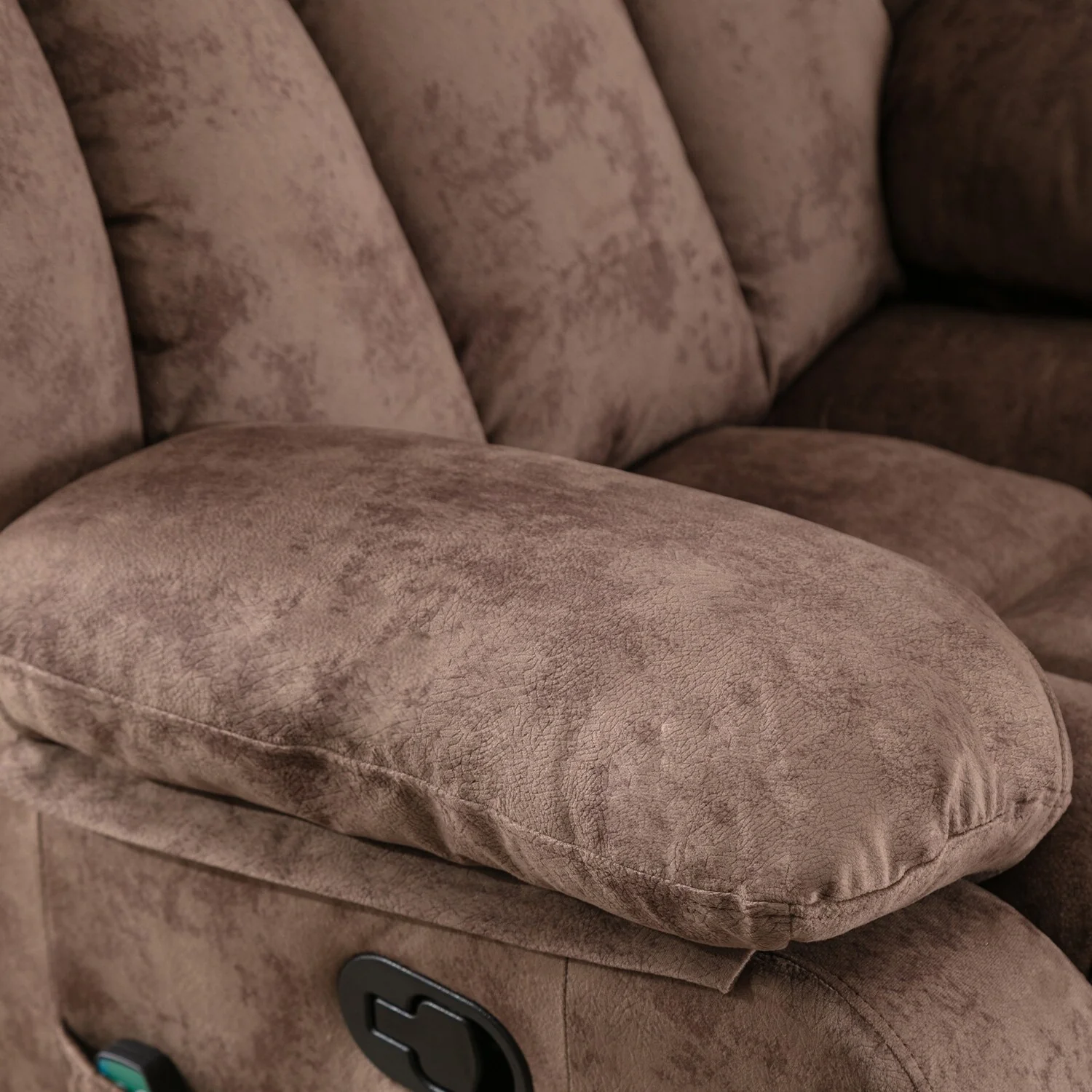 360�� Rotatable Swing Manual Massage Rocker Recliner With Heat And Vibration