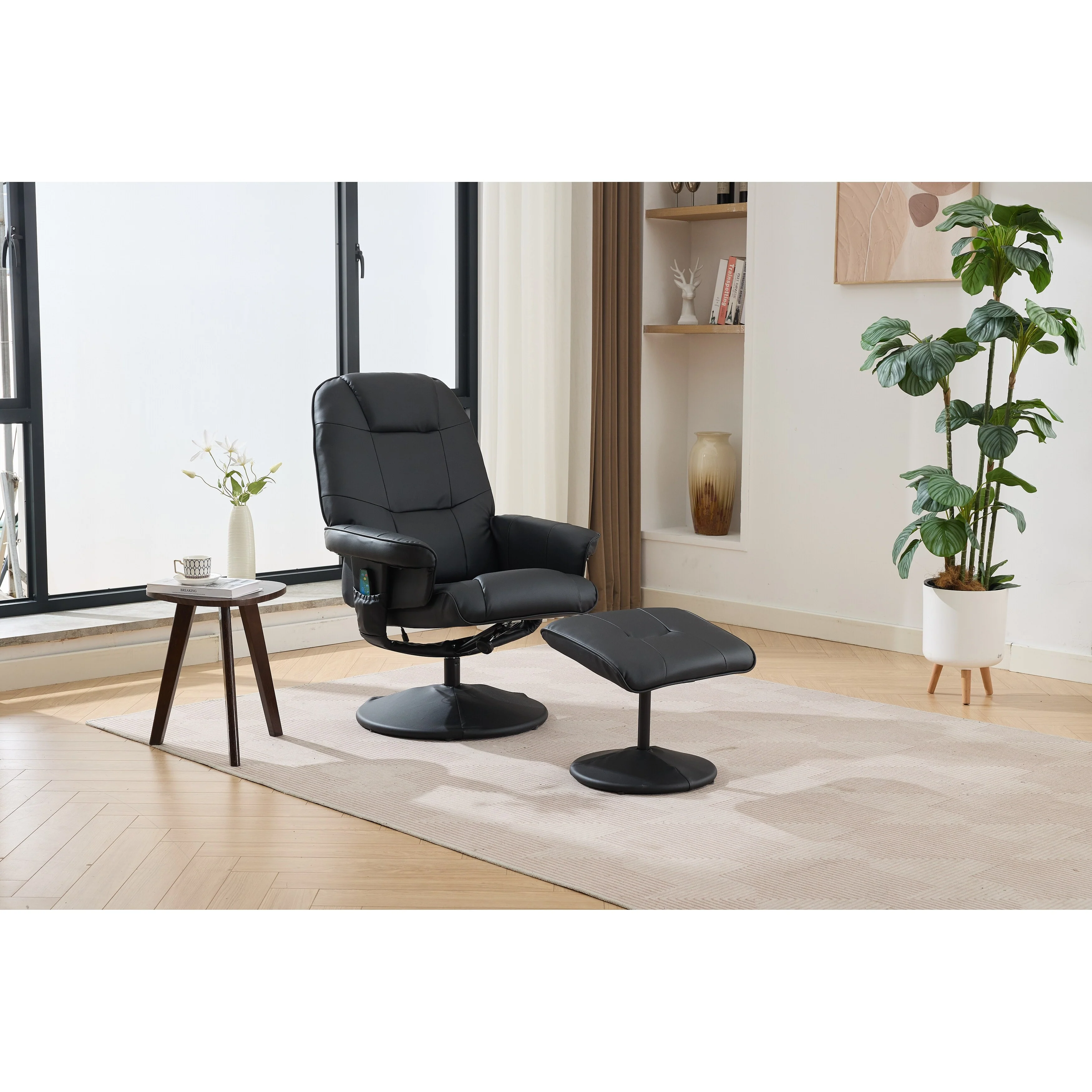 Massage Recliner Chair with Ottoman