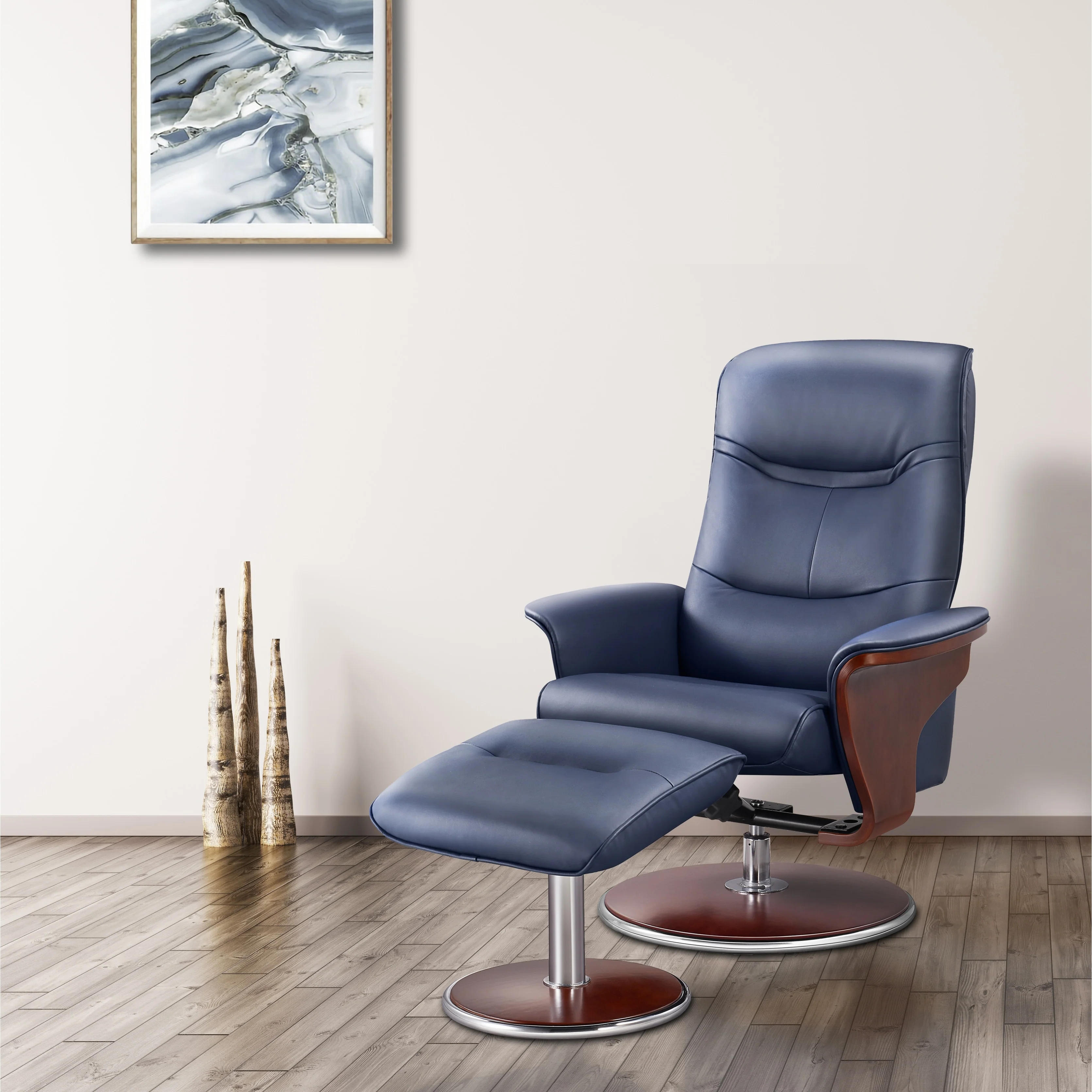 Milano Recliner Chair With Ottoman Artiva USA