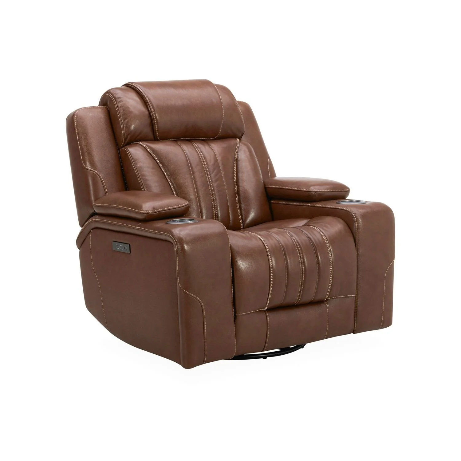 Liberty Furniture Caswell Power Recliner Chestnut Leather