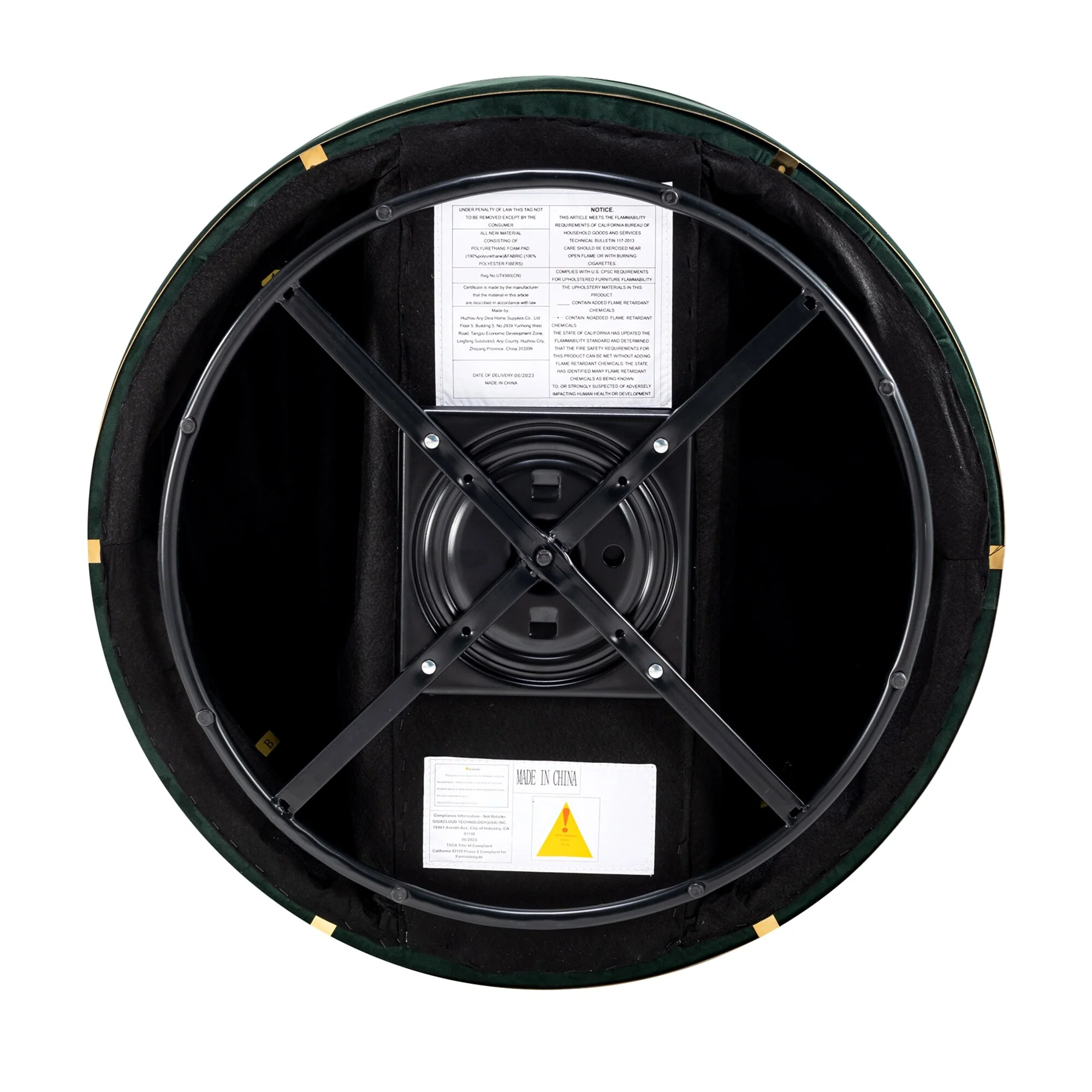 Velvet 360�� Swivel Accent Chair with Seat Cushion, Upholstered Barrel Chair with Stainless Steel Base Living Room Chair