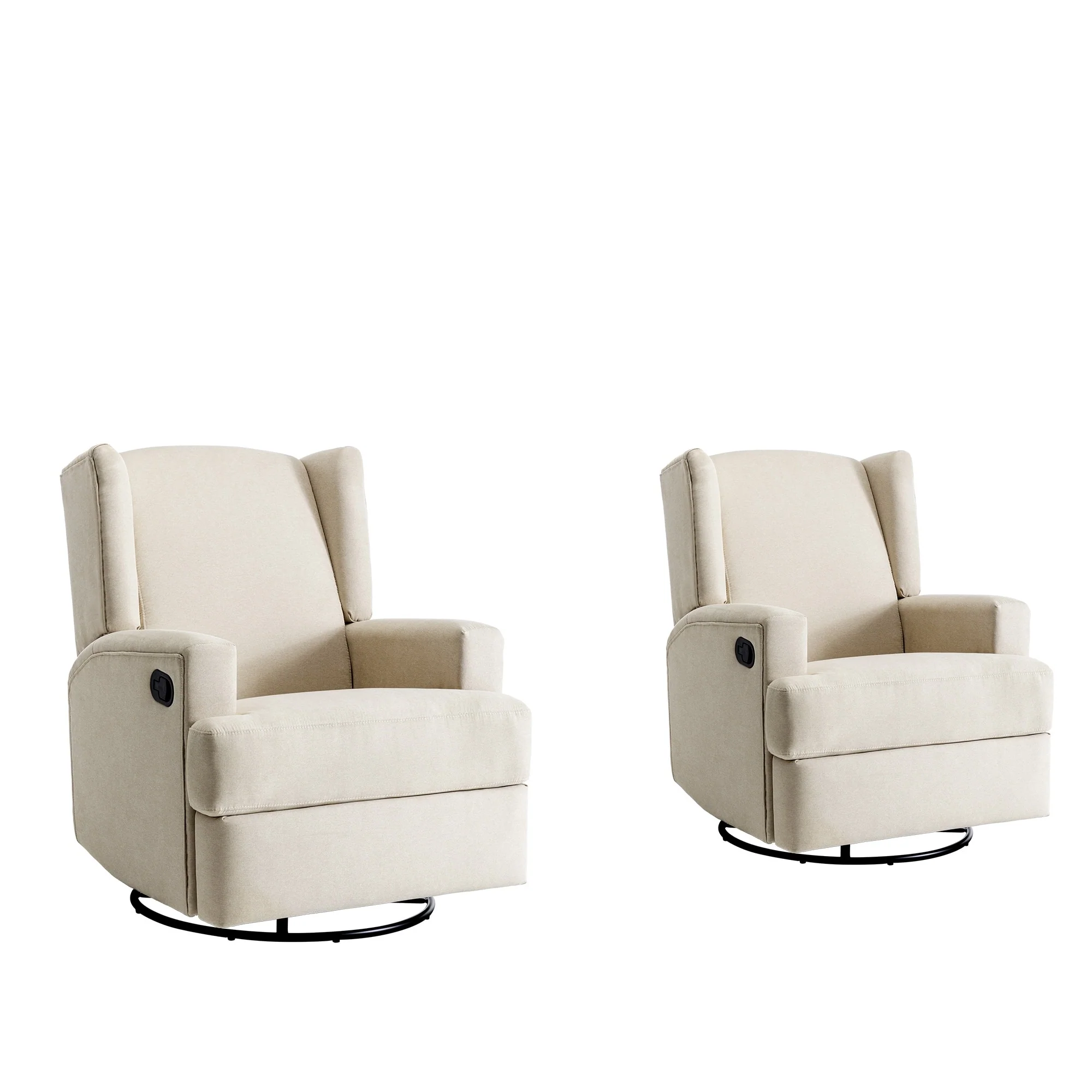 Swivel Glider Rocker Nursery Recliner Chair set of 2