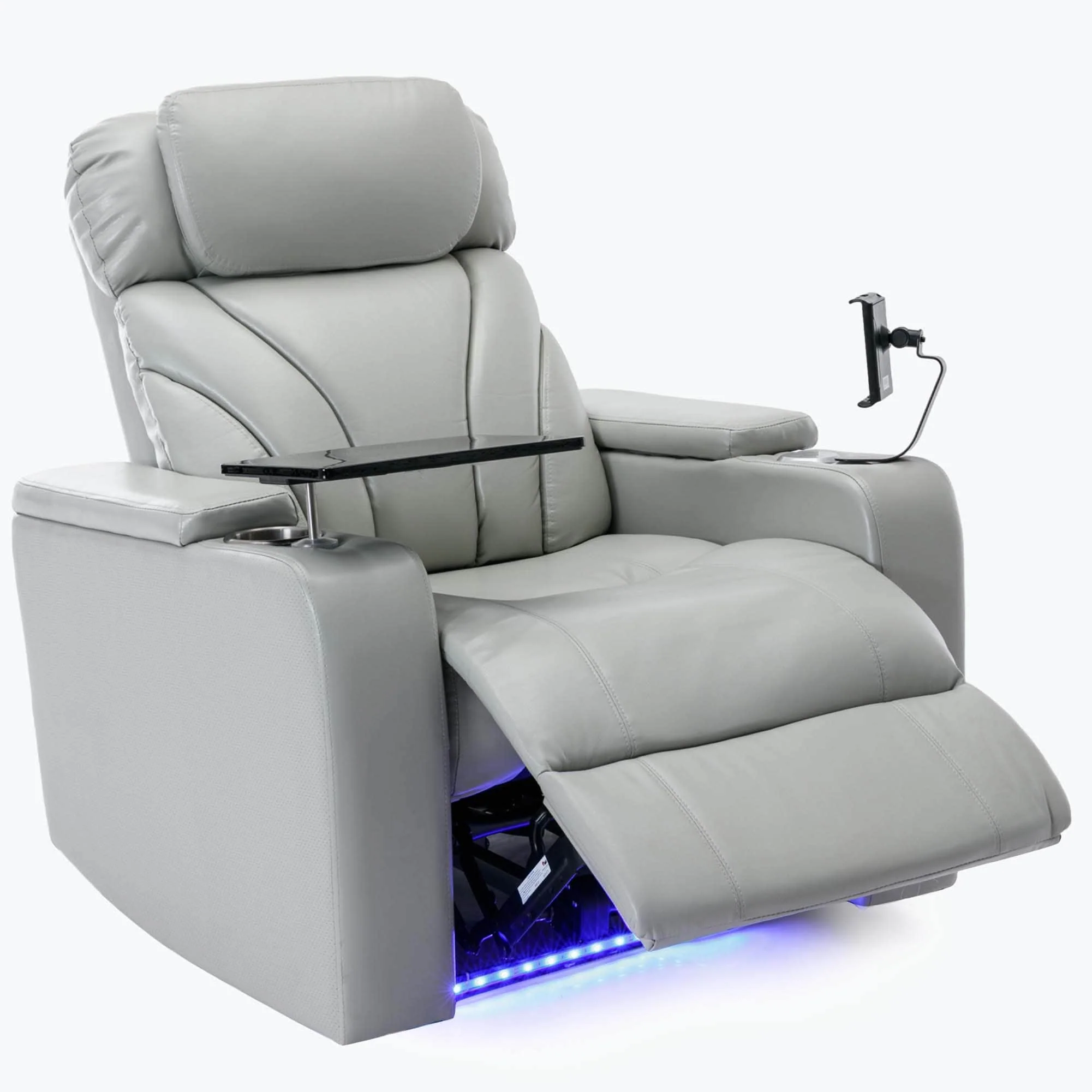 Power Motion Recliner with USB Charging Port and Hidden Arm Storage,with Convenient Cup Holder Design,and stereo