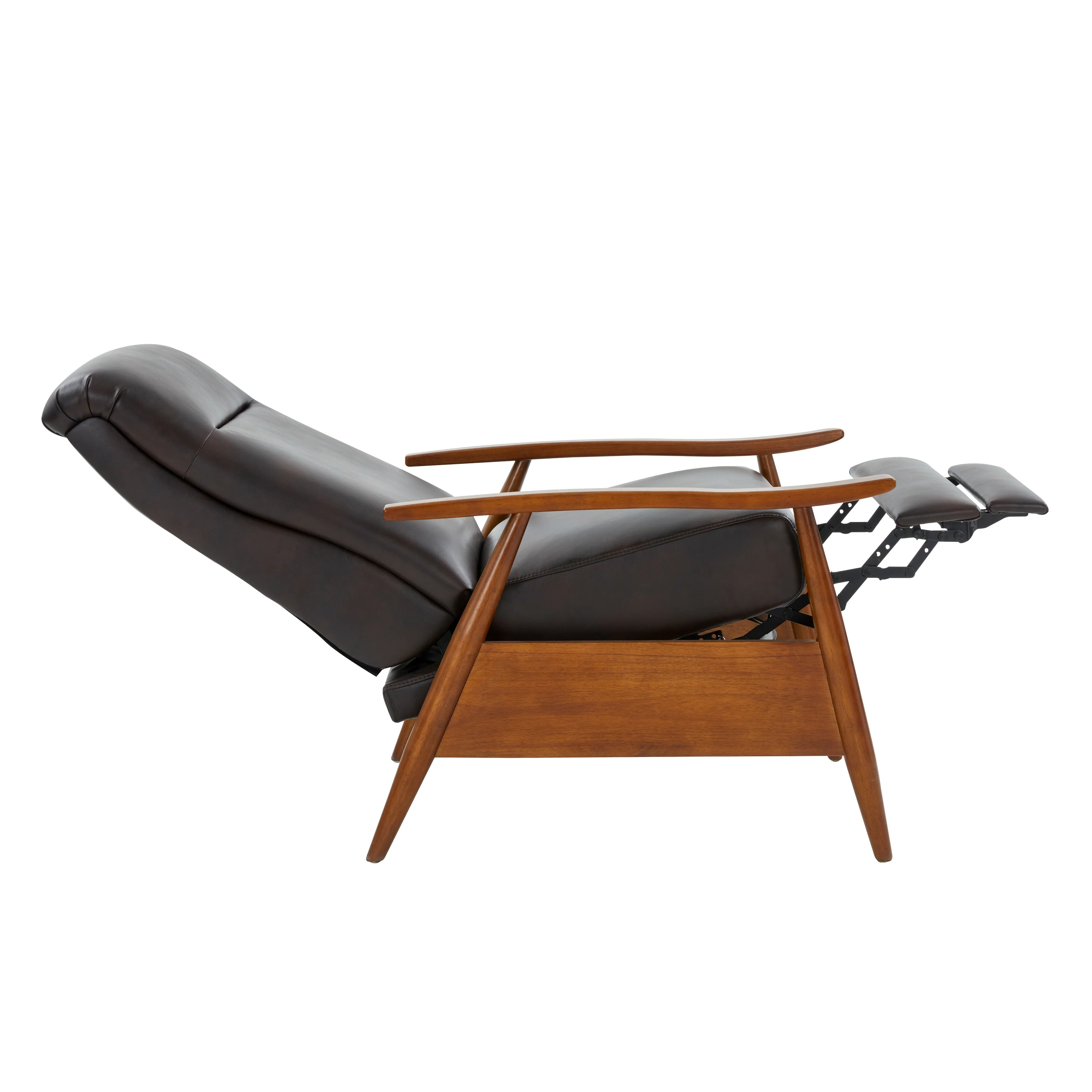 Sienna Upholstered Wood Push Back Recliner by Greyson Living