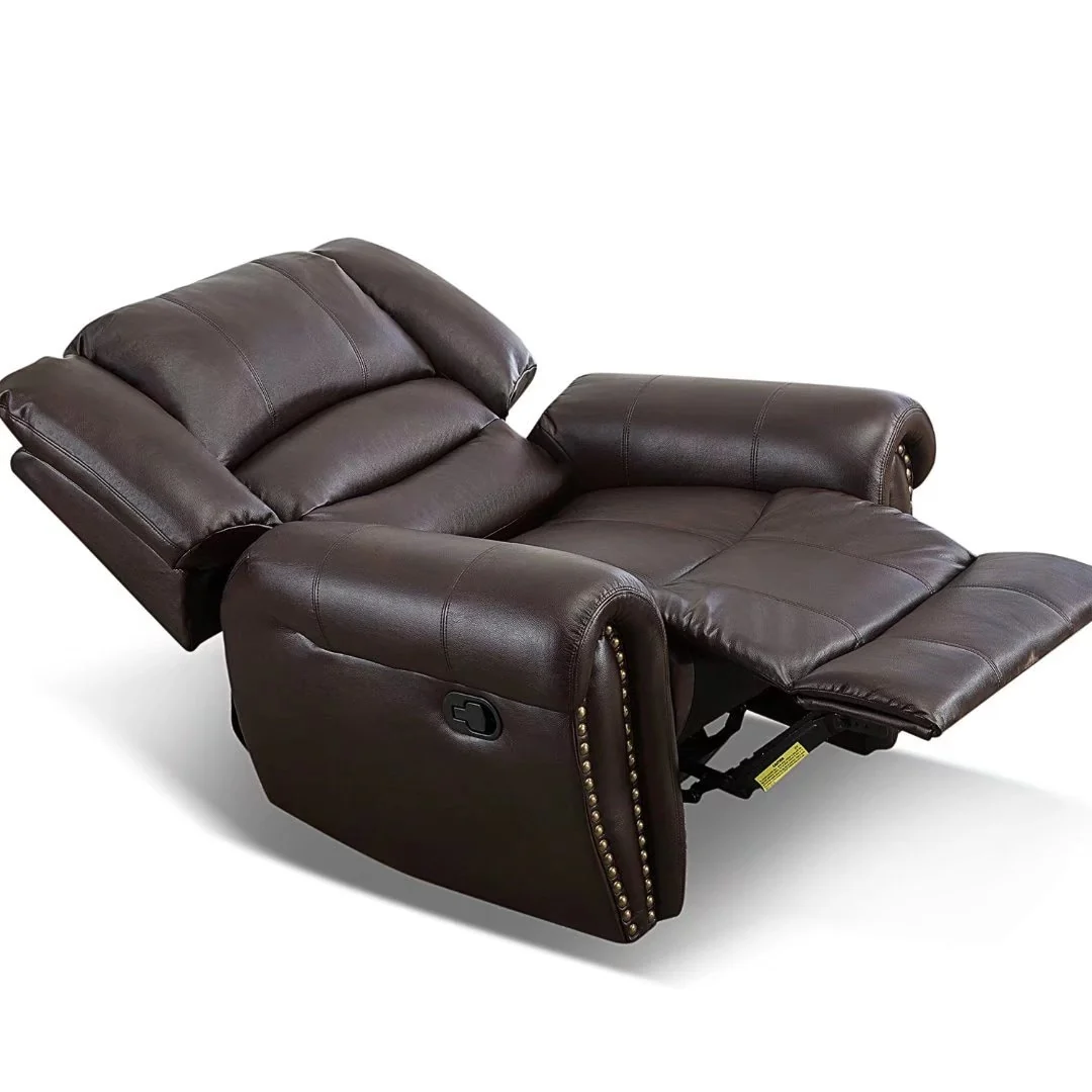 Overstuffed Manual Standard Recliner Chair Sofa