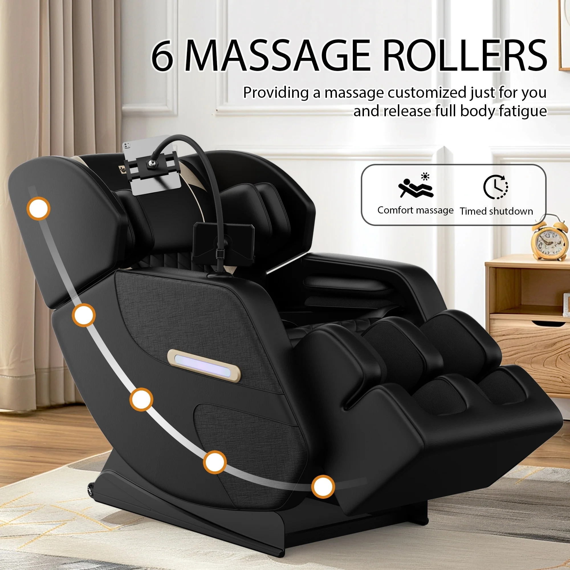 Zero Gravity Massage Recliner with Air Massage, Heating & Bluetooth Speakers