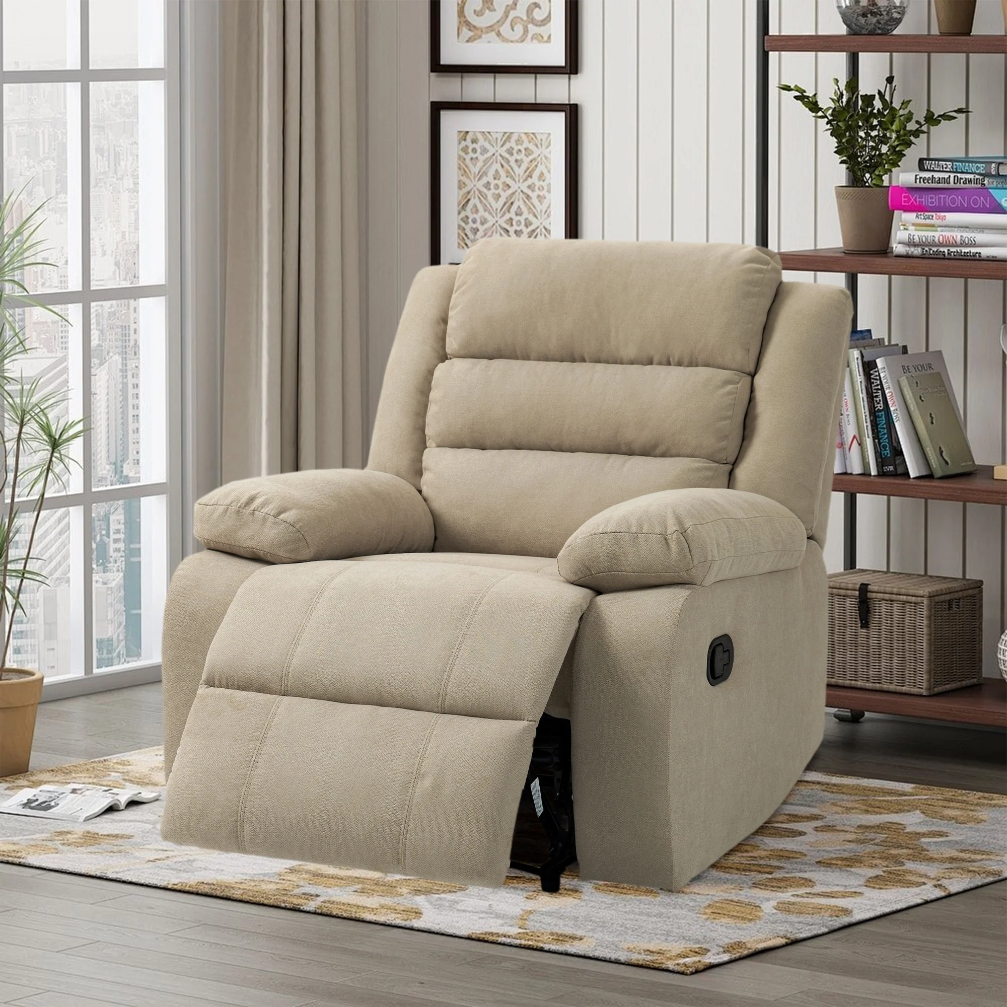 Modern Lounger Adjustable Manual Recliner Chair