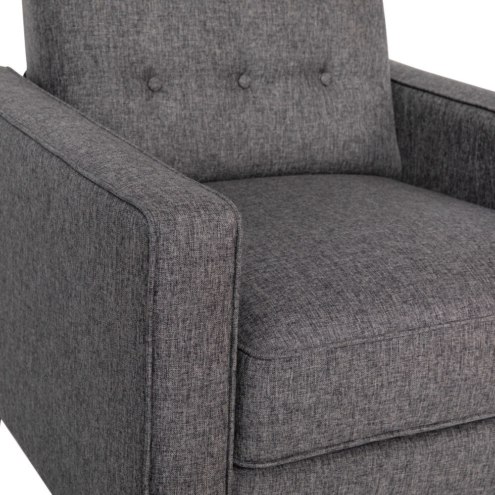 Pushback Recliner with Button Tufted Back