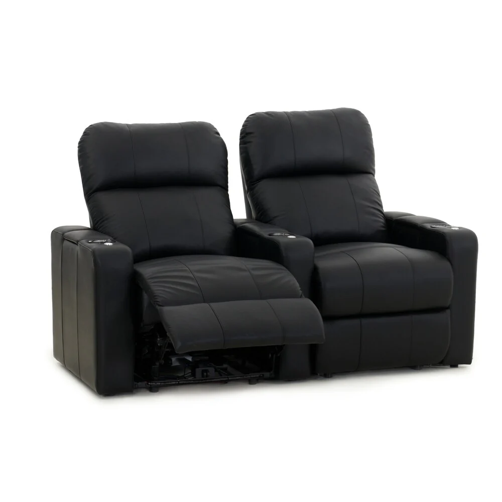 Octane Turbo XL700 Power Leather Home Theater Seating Set (Row of 2)