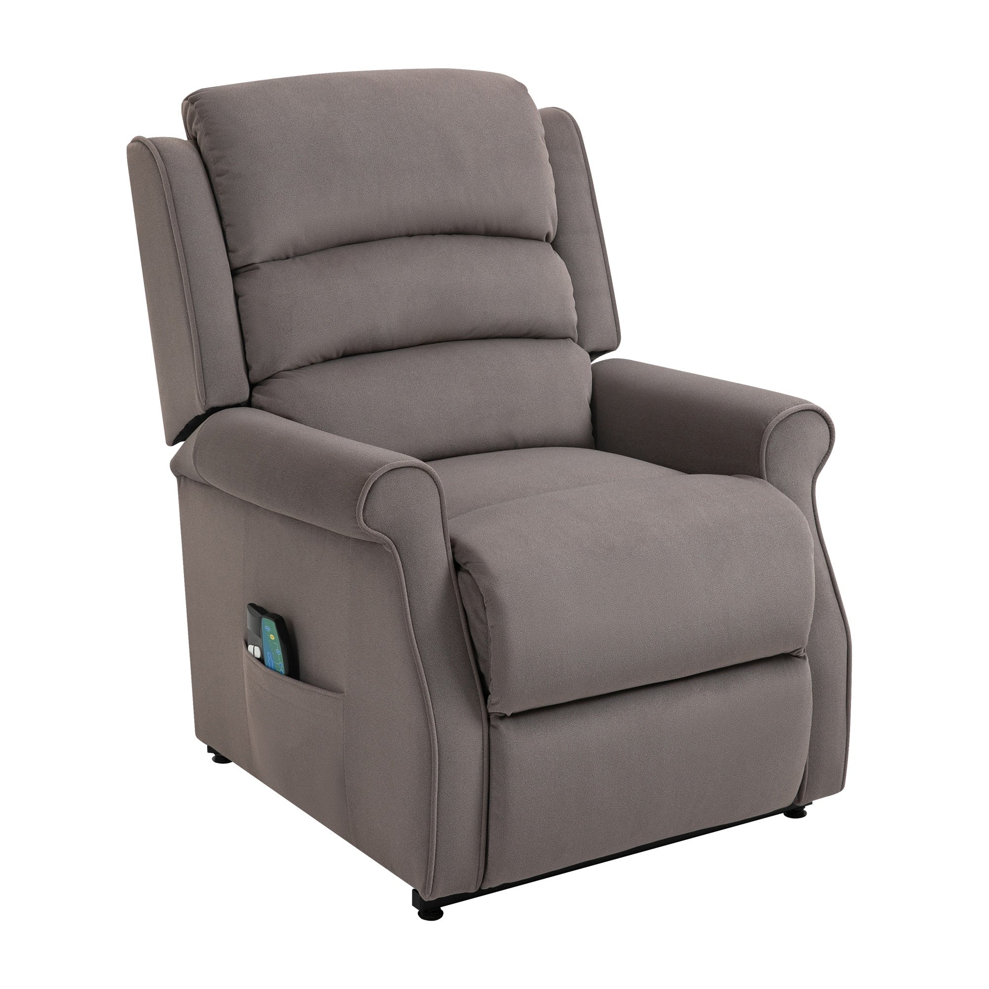 Clihome Chenille Fabric Power Lift Recliner Chair with Massage