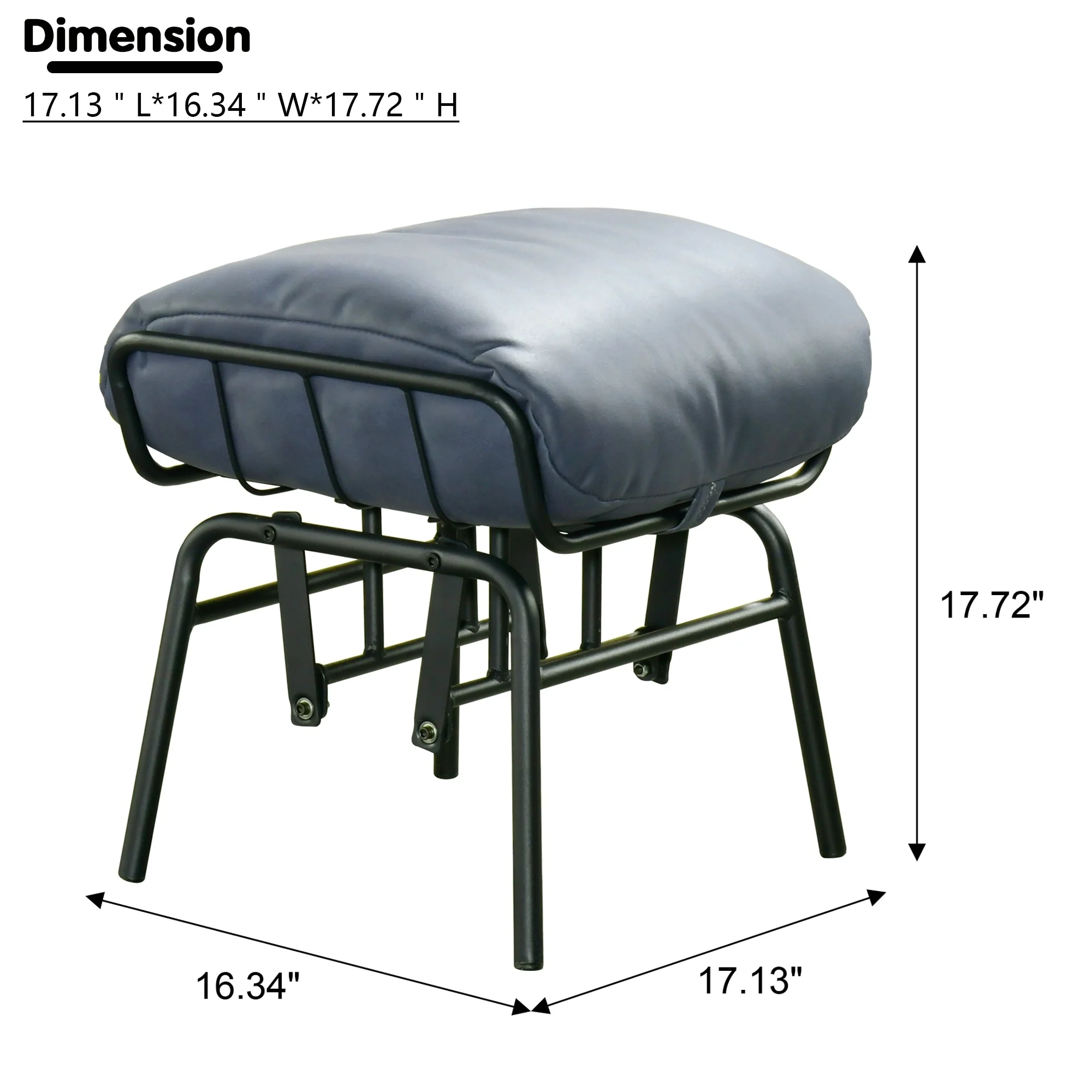 OVIOS Living Room Accent Chair Rocking Recliner Chair with Ottoman