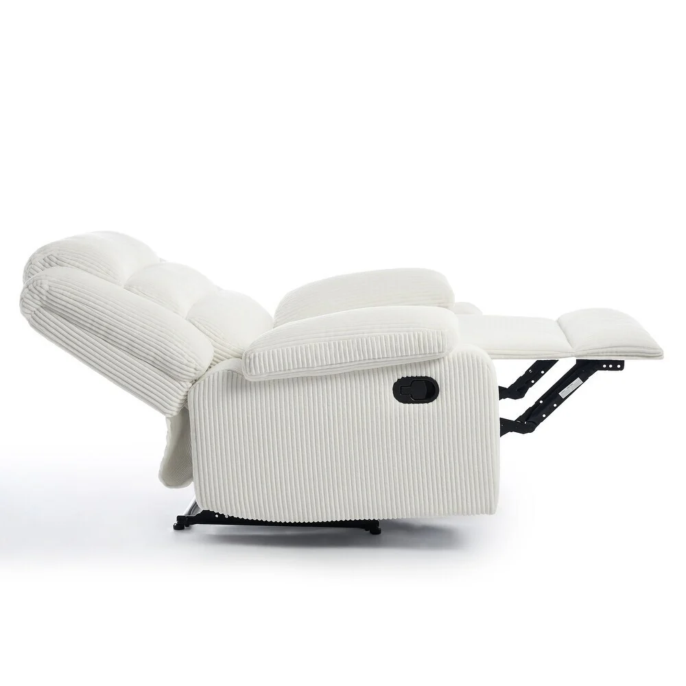 Modern Upholstered Recliner Chair with Adjustable Backrest