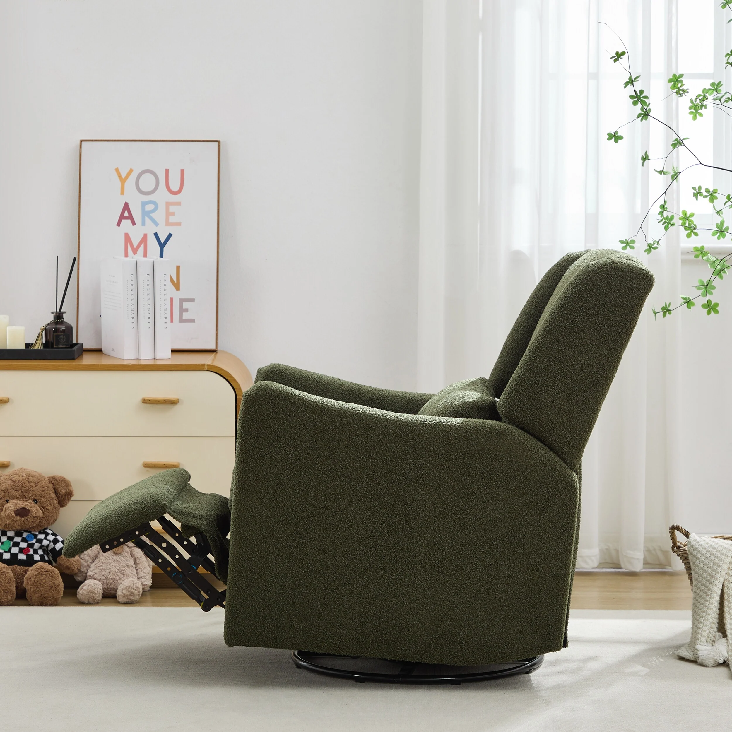 29.5'' Wide Wingback Swivel Rocker Recliner Chair