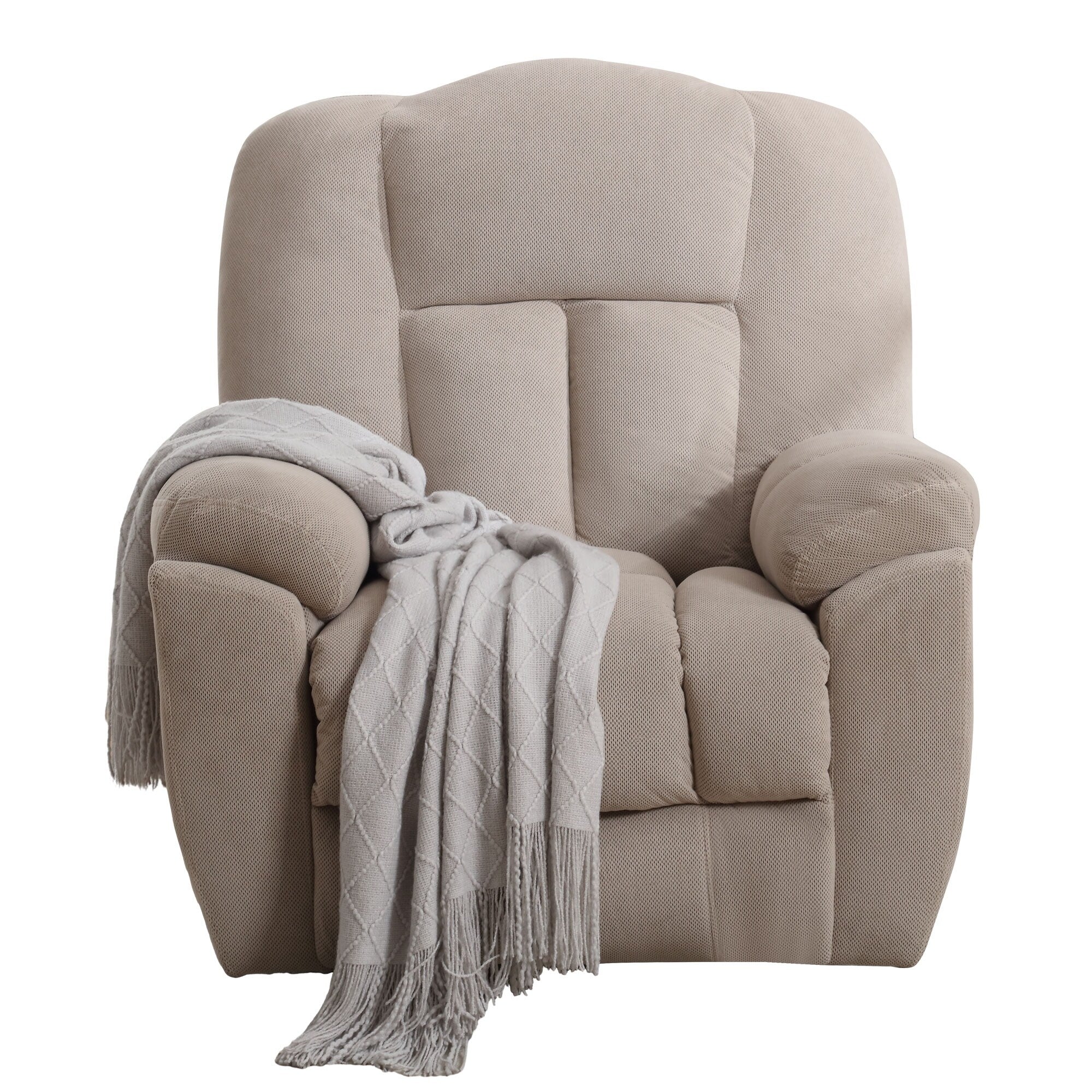 Grey Electric Power Lift Recliner with Heating, Massage, Infinite Positions, USB Charging, and Convenient Side Pockets