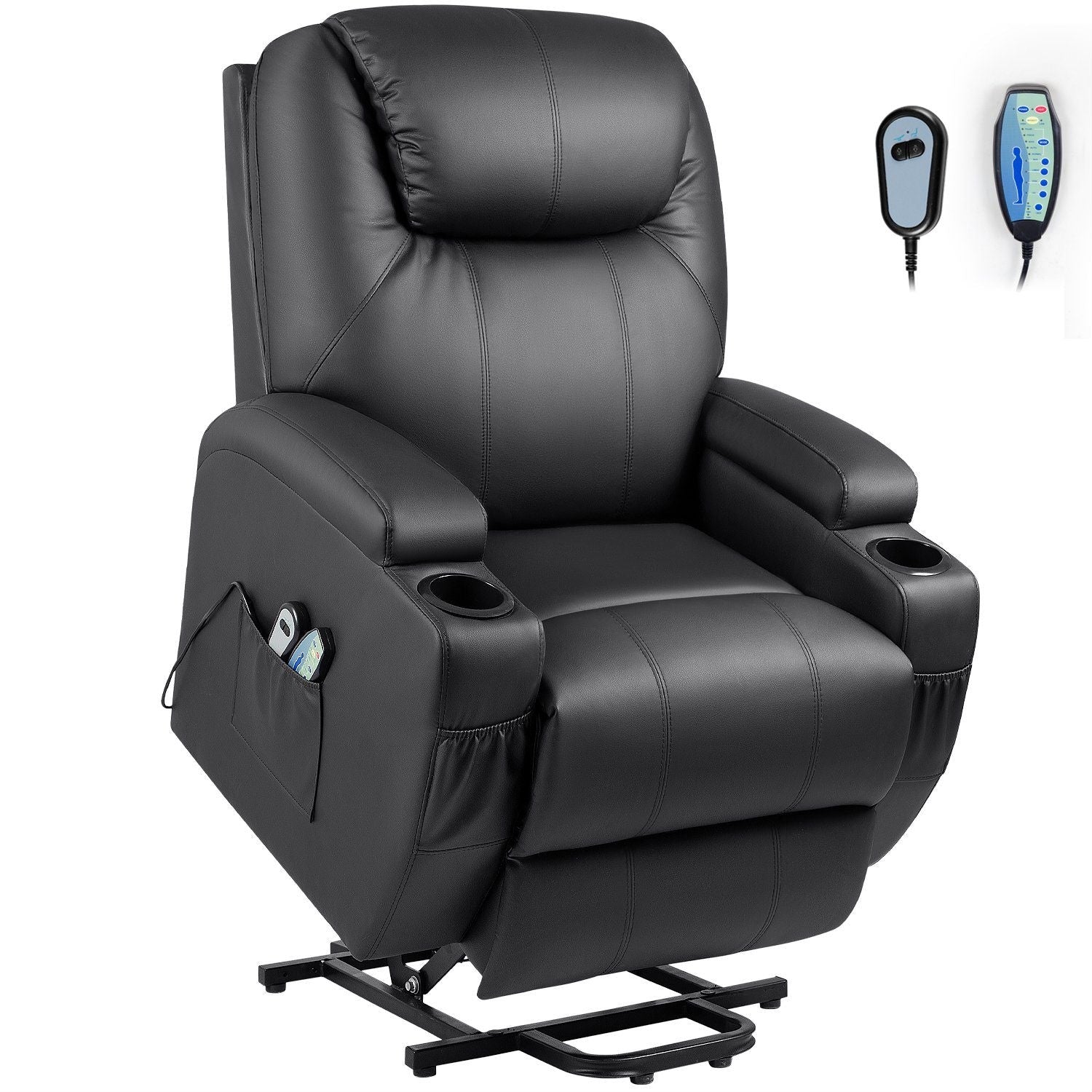Homall Faux Leather Power Lift Recliner Chair with Massage