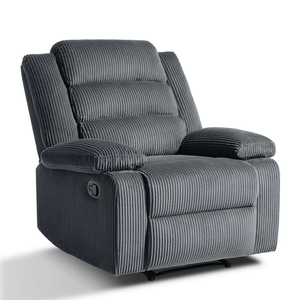 Modern Upholstered Recliner Chair with Adjustable Backrest