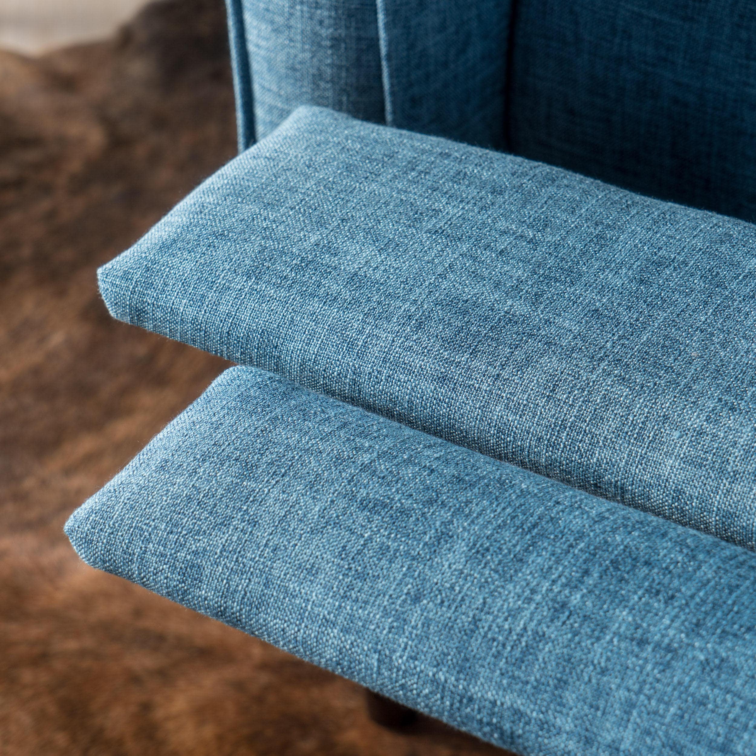 Mervynn Mid-Century Modern Button Tufted Fabric Recliner by Christopher Knight Home