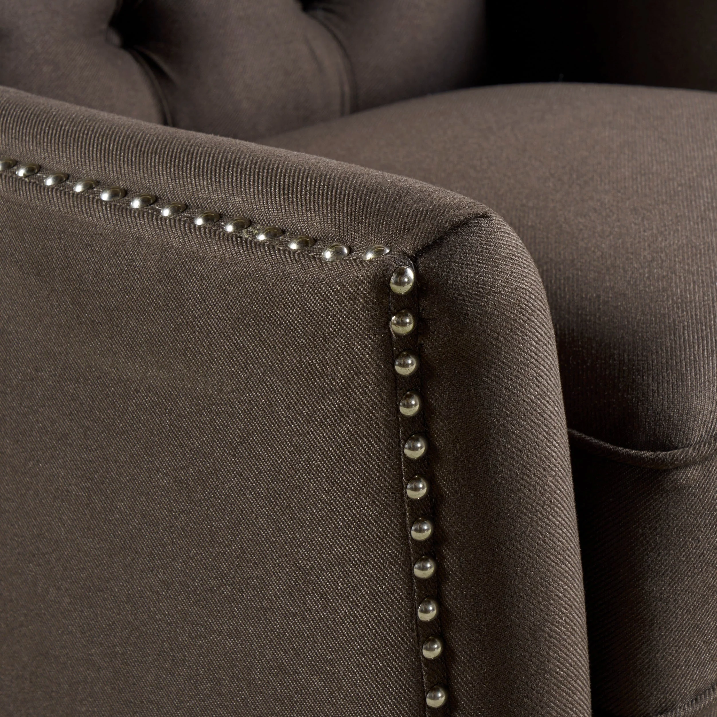 Cerelia Tufted Fabric Recliner by Christopher Knight Home