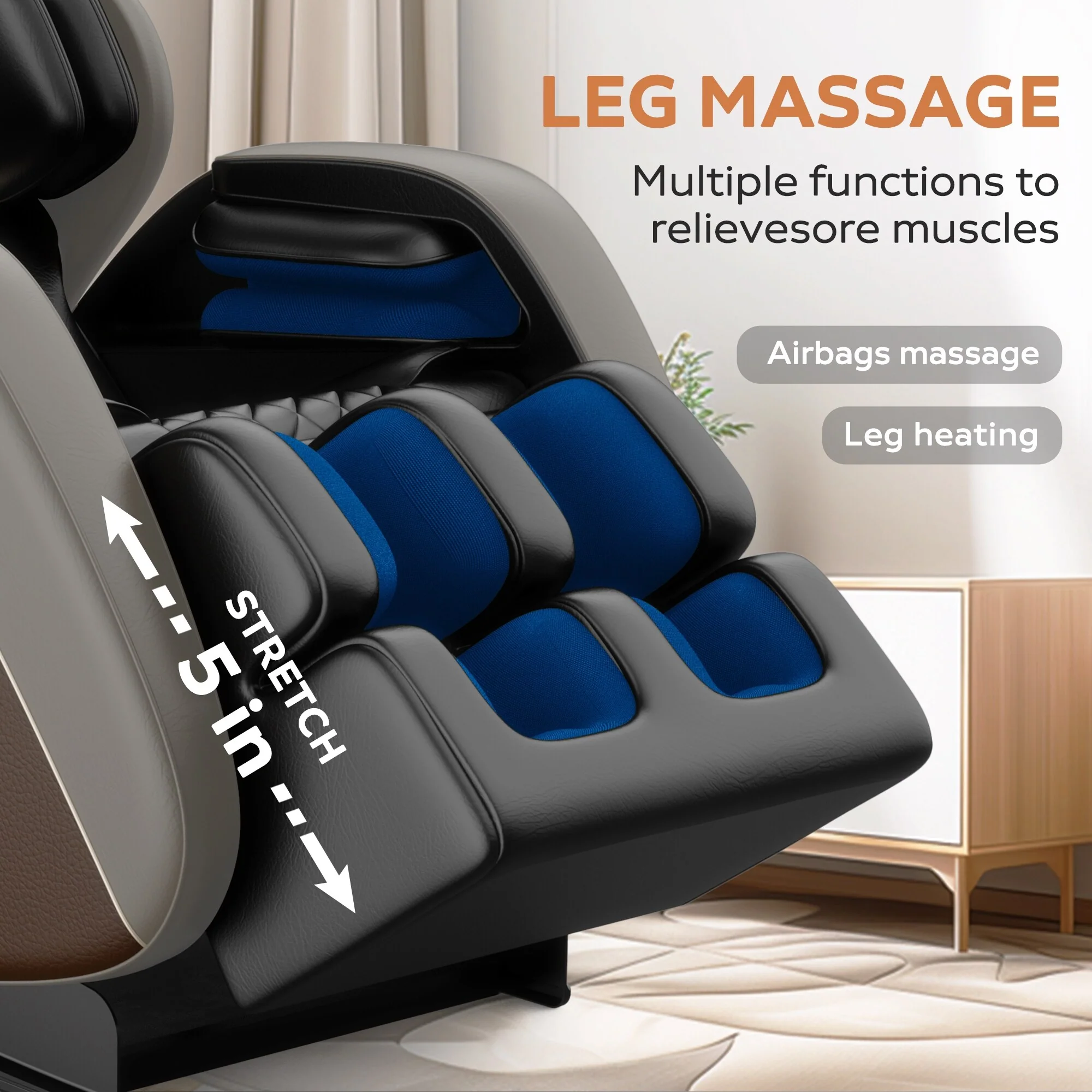 Zero Gravity Massage Recliner with Full Body Air Massage & Bluetooth