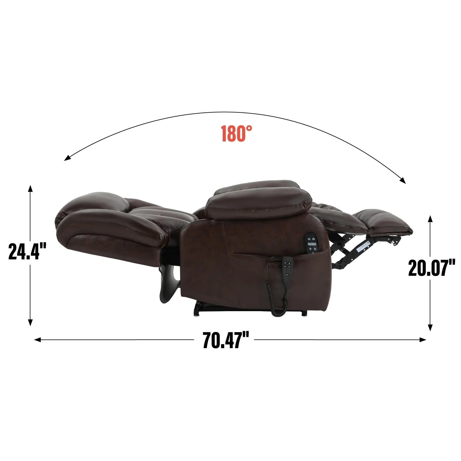 Power Lift Recliner Chair with 8-Point Vibration Massage